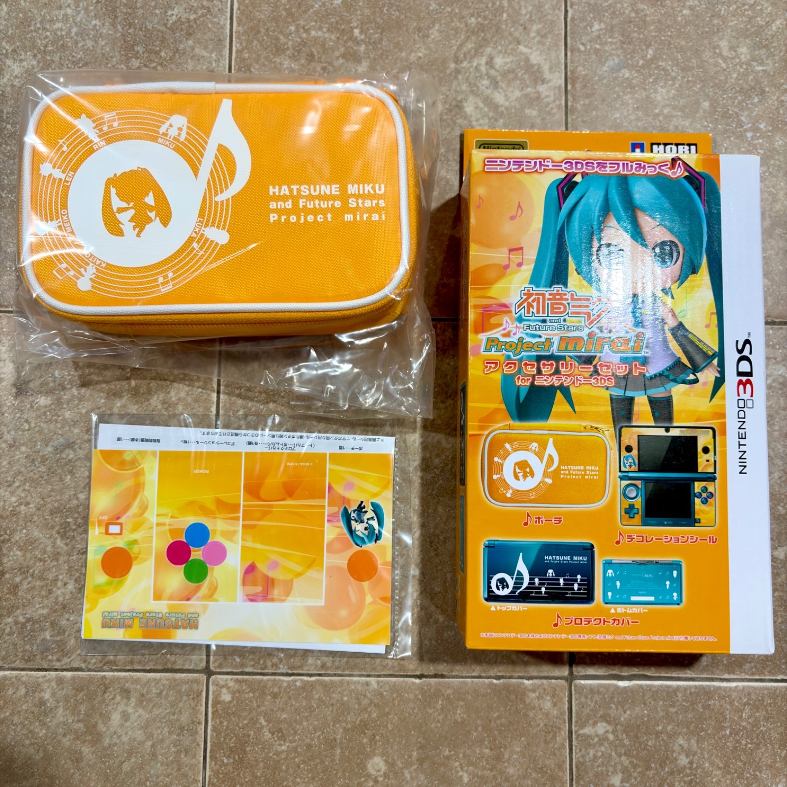Hori Hatsune Miku Project Mirai Accessory Set for Nintendo 3DS Brand New Case
