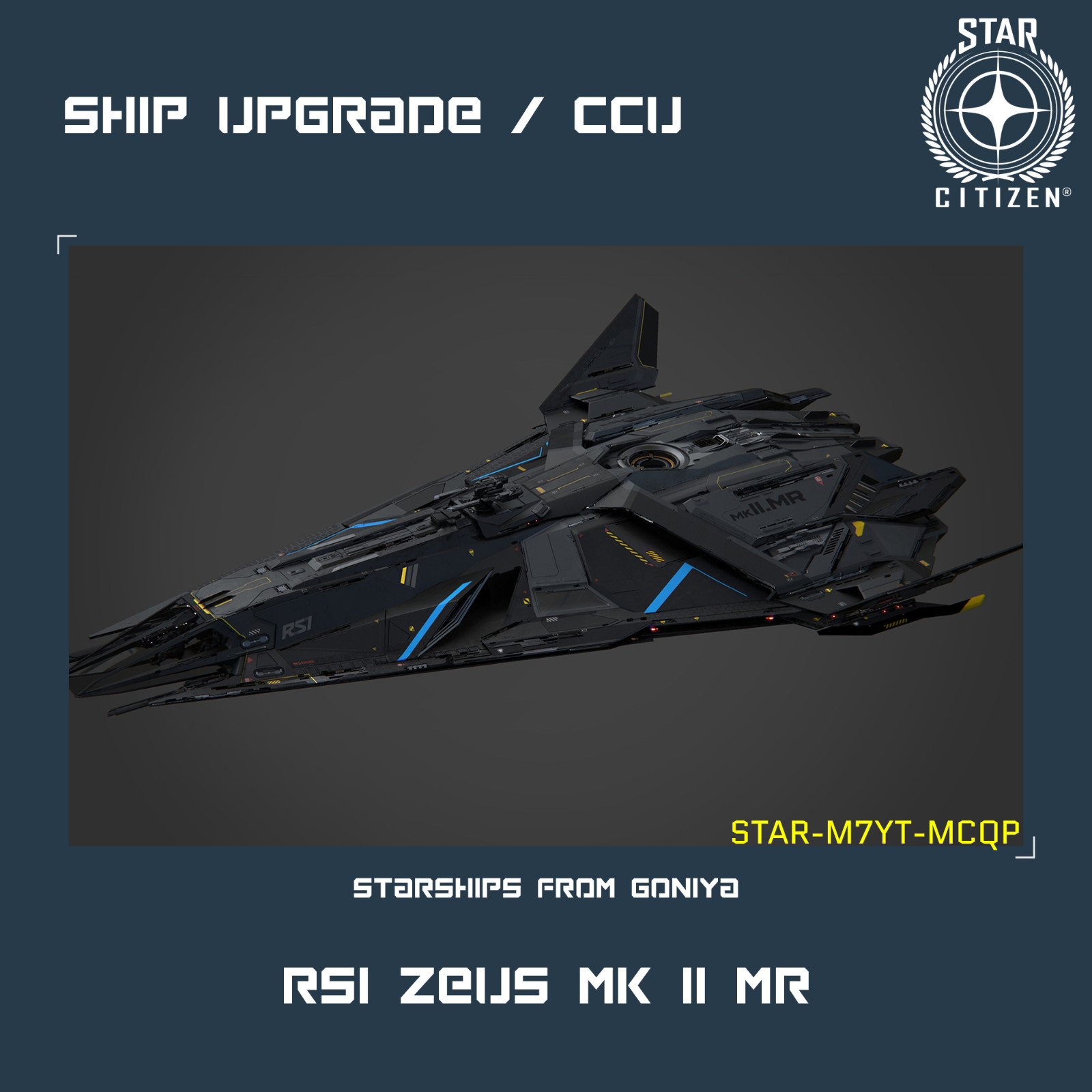 STAR CITIZEN – RSI ZEUS MK II MR UPGRADE – (CCU)