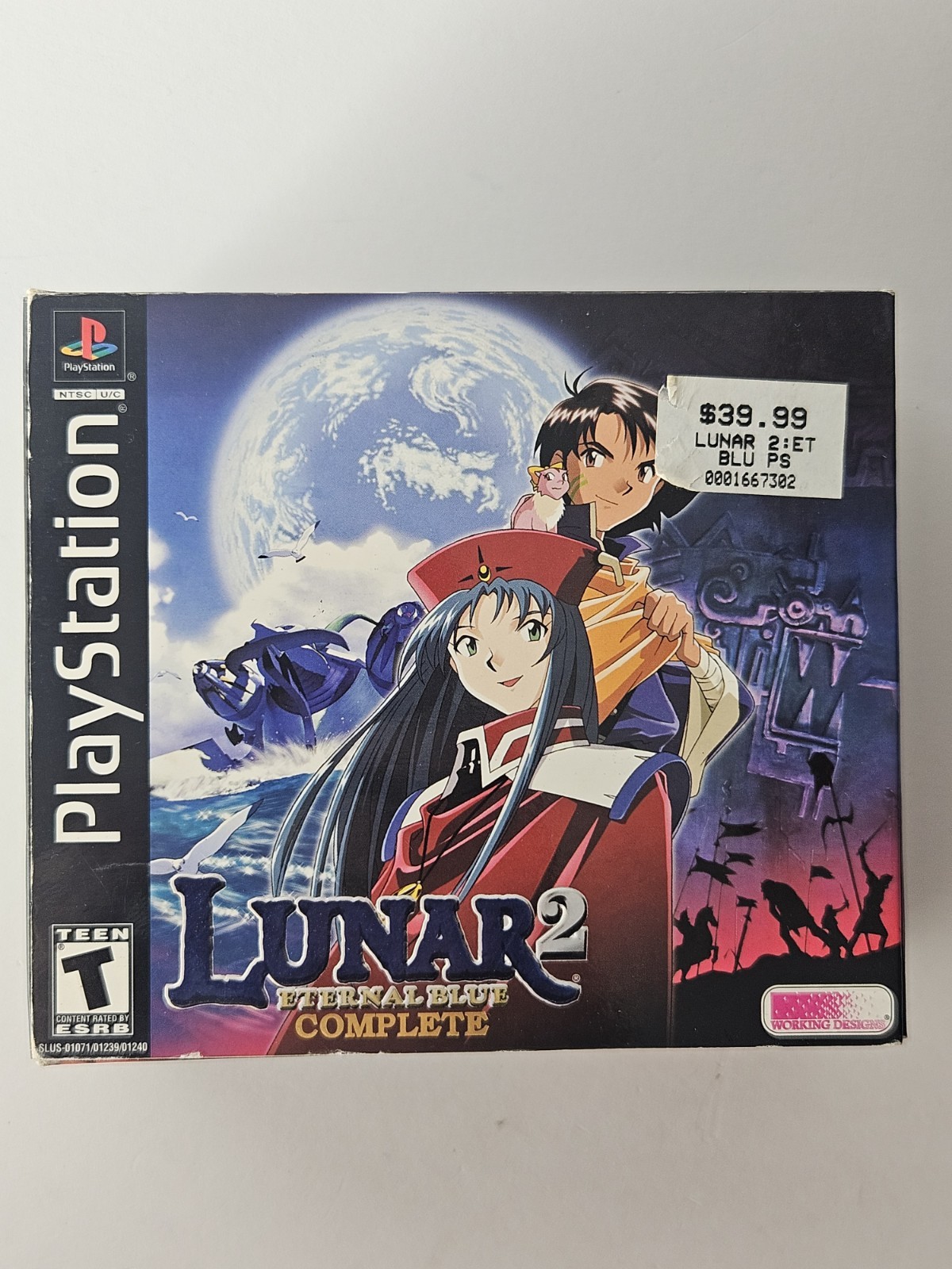 Lunar 2: Eternal Blue Complete (PlayStation 1, 2000) CIB Complete In Box