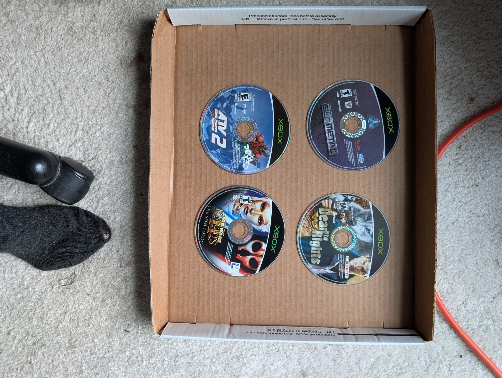 Xbox Loose Game Lot Of 24 Untested Condition Varies Scratches