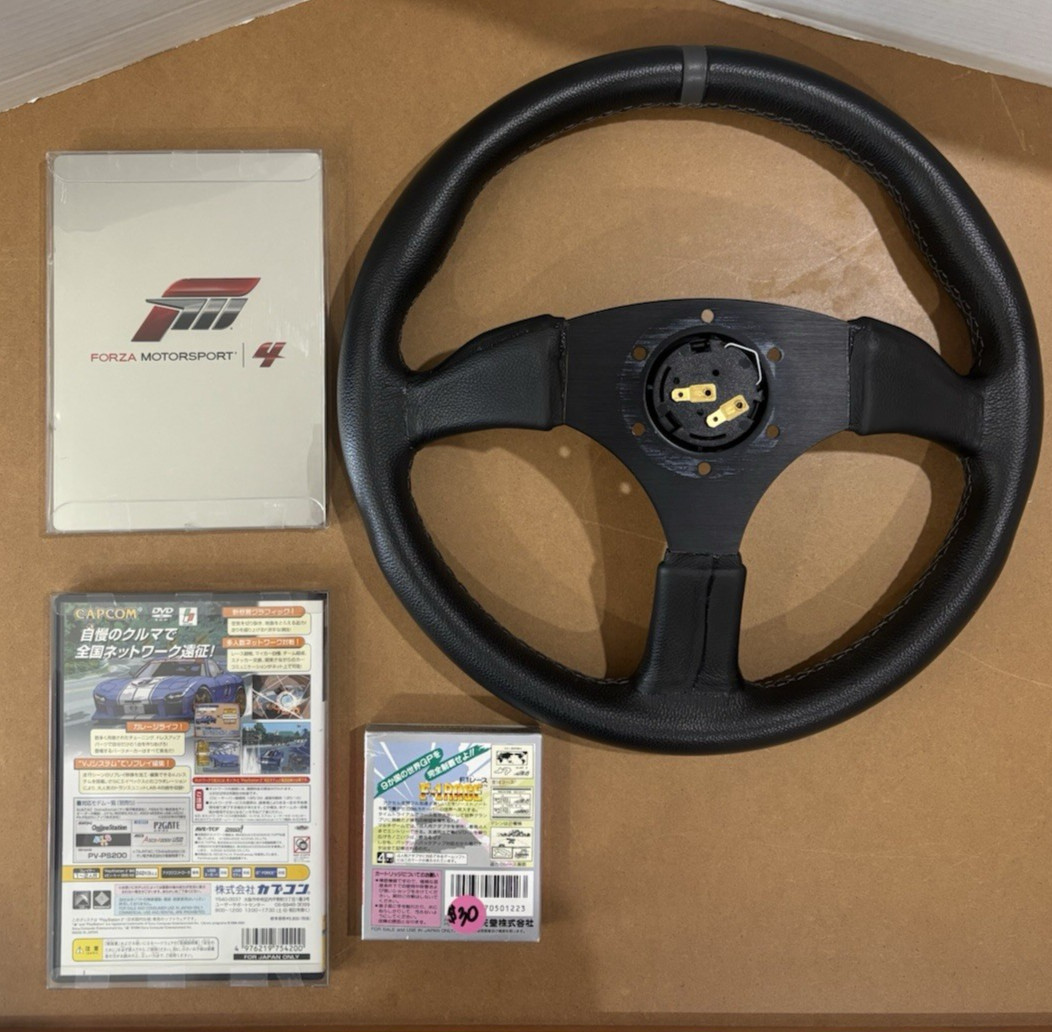 PlayStation 2, Xbox 360, Gameboy, Racing Games, DND/OMP Steering Wheel, 4 In Lot