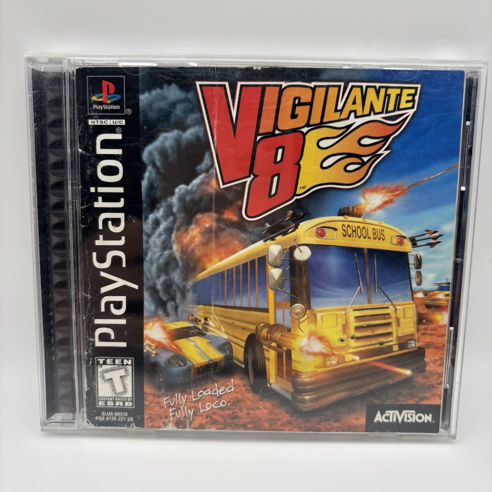 Vigilante 8 Sony PlayStation 1 – CIB – No Reg Card – Rough Manual -Tested- READ