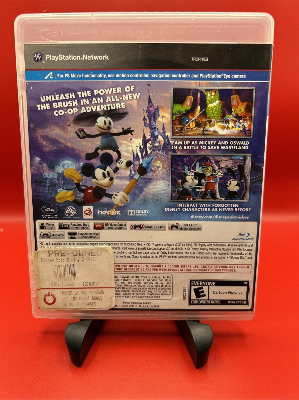 Disney Epic Mickey 2 The Power of Two (Sony PlayStation 3, 2012) PS3