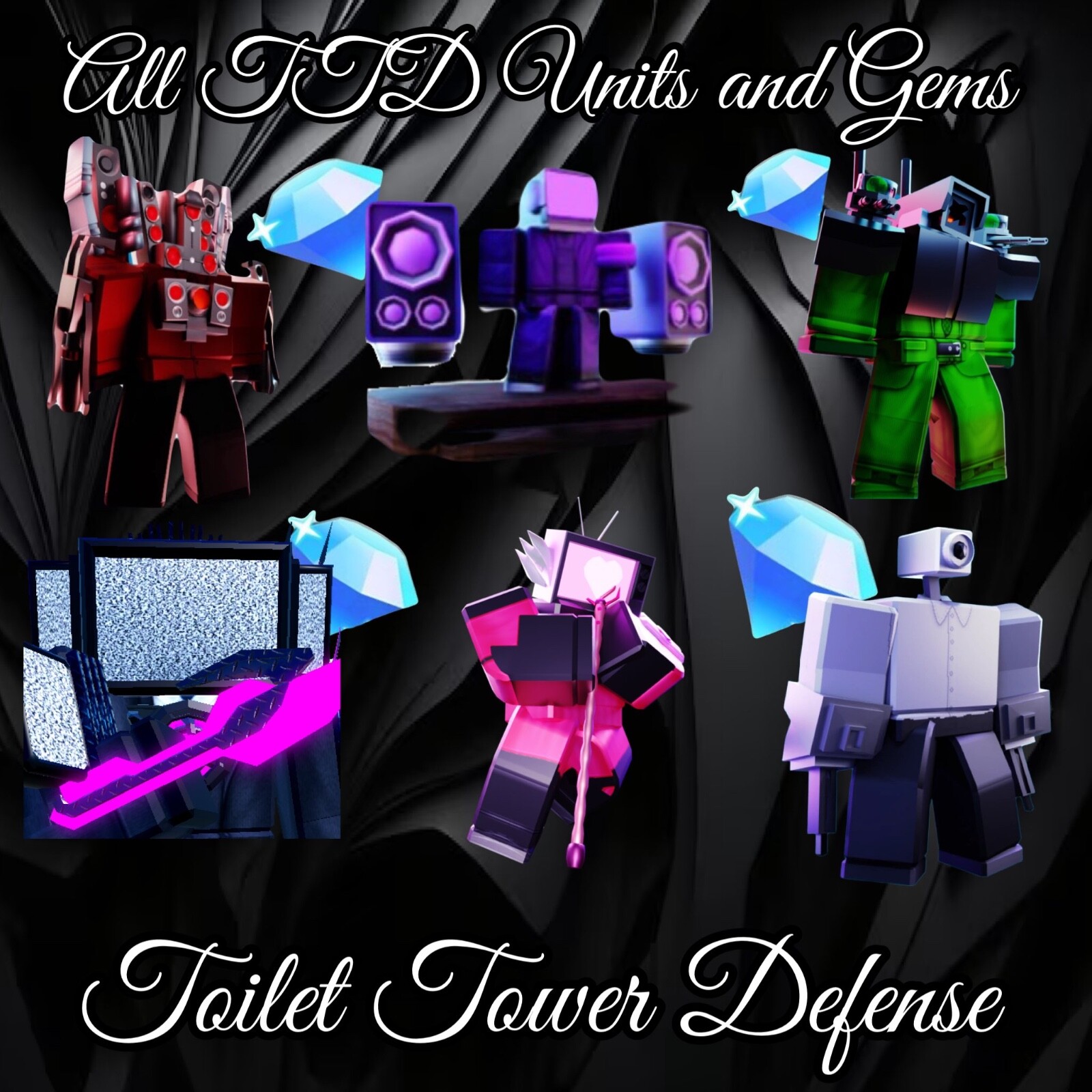 Toilet Tower Defense TTD All Godly, Mythic, Exclusive, Legendary Units and Gems!