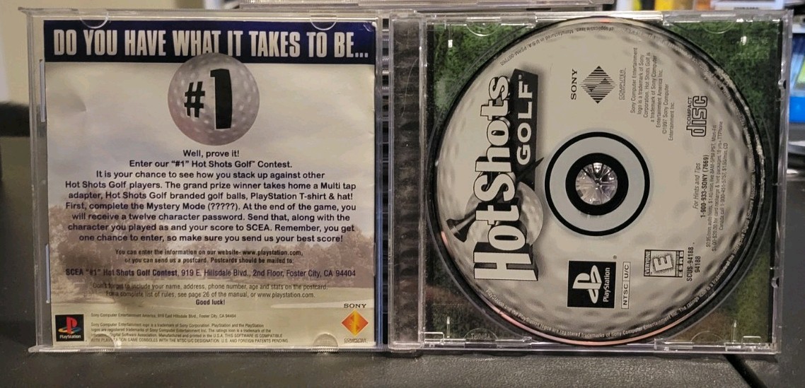 Hot Shots Golf Sony PlayStation 1 PS1 (1998), TESTED & WORKING! Complete