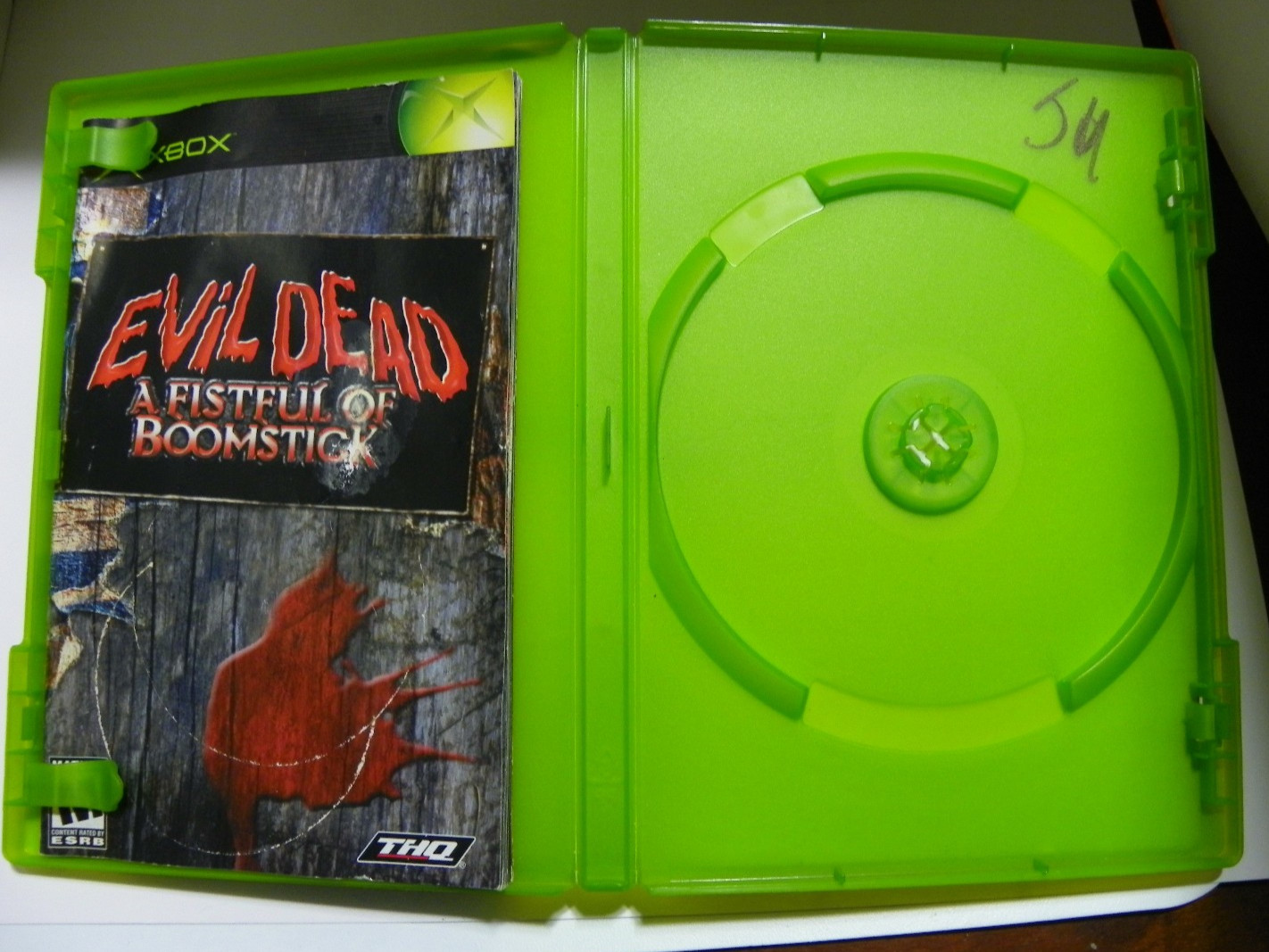Evil Dead: Fistful of Boomstick Xbox ORIGINAL CASE, BOOK AND COVER ART NO GAME