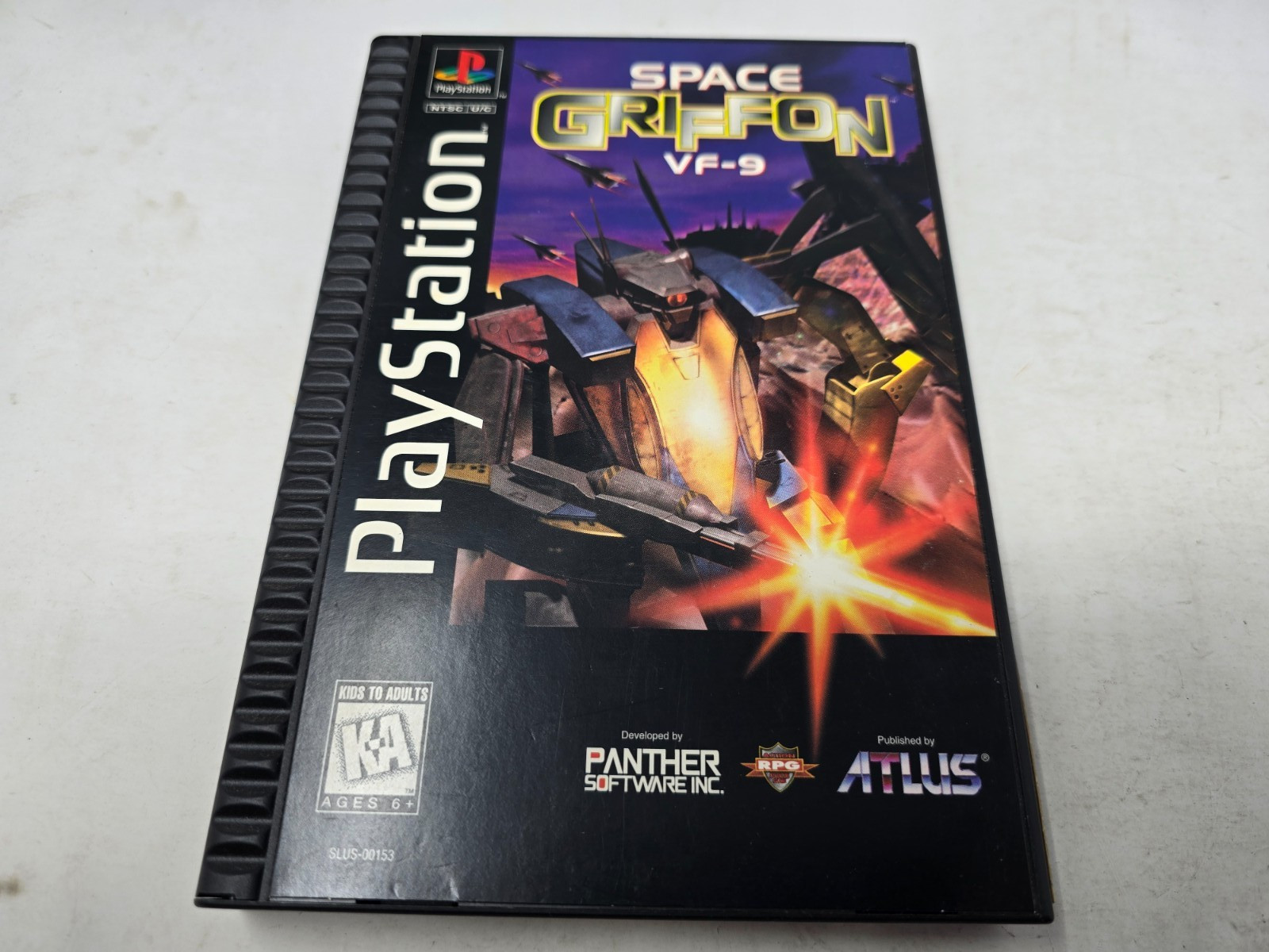 Space Griffon VF-9 (Sony PlayStation 1, 1997) Large Box PS1 Complete Tested