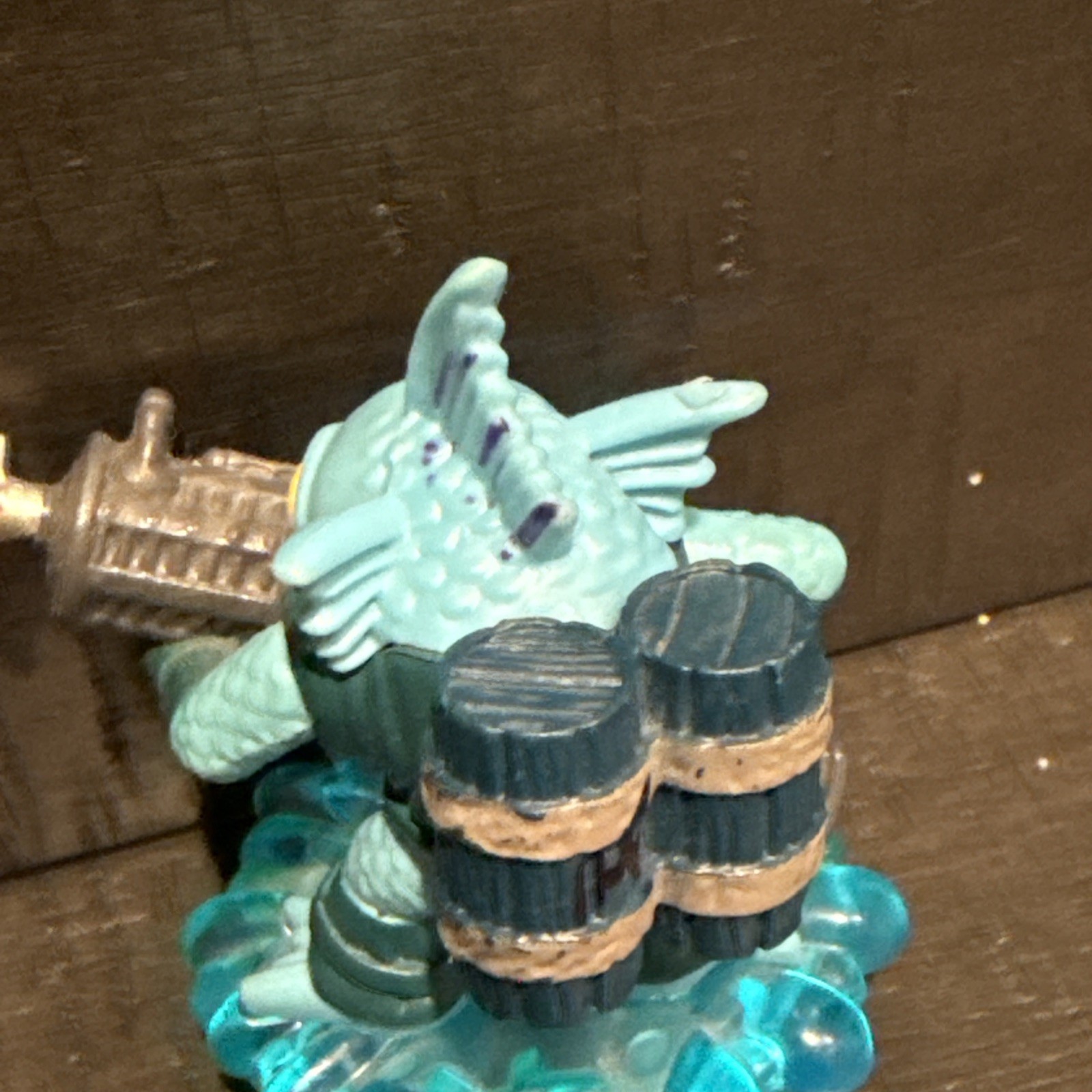 Activision Skylanders Gill Grunt Deep Dive Figures Set 3in Teal Excellent Water