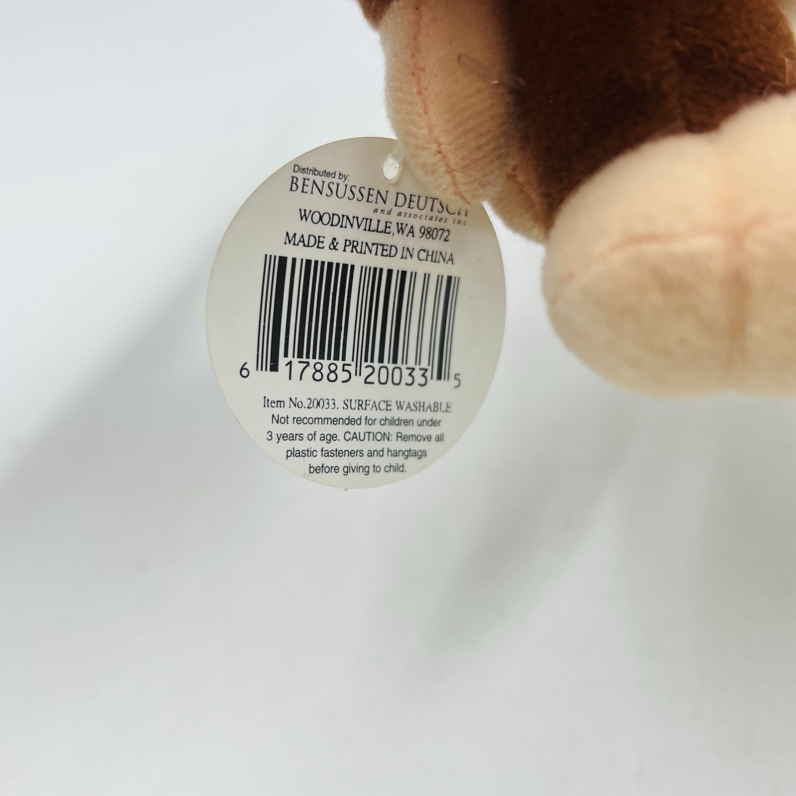 Diddy Kong Nintendo Collectibles Beanbag Plush 1997 Monkey New