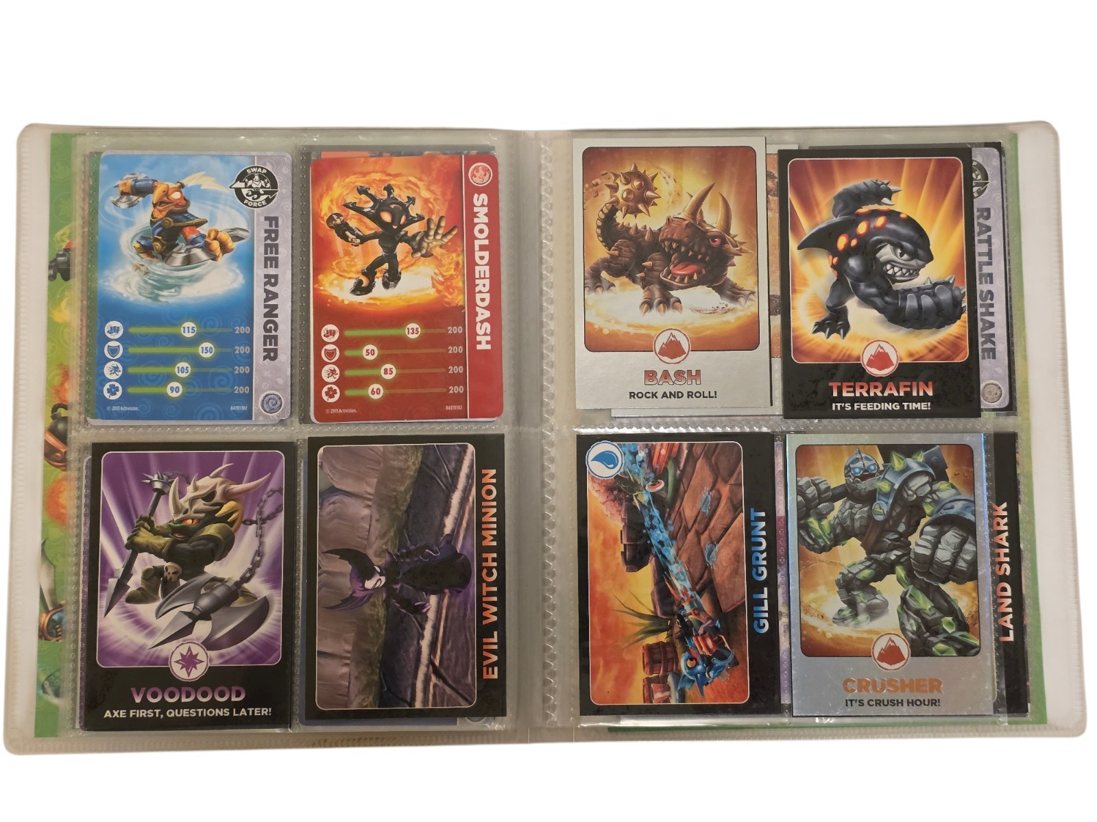 Skylanders SWAP FORCE Trading Card Album, with 109 Cards, FULL! 2012, 2013 Topps