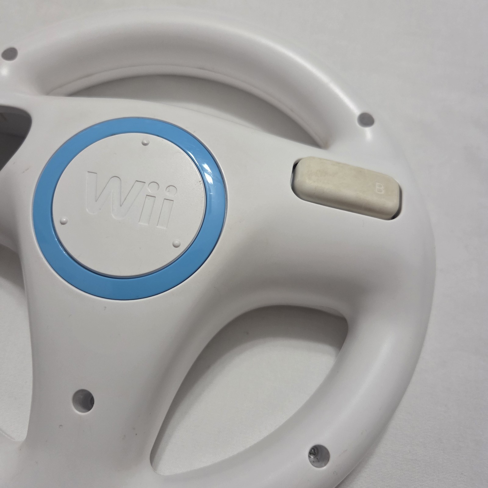 Lot of 2 Genuine Nintendo Wii Wheel Mario Kart White RVL-024