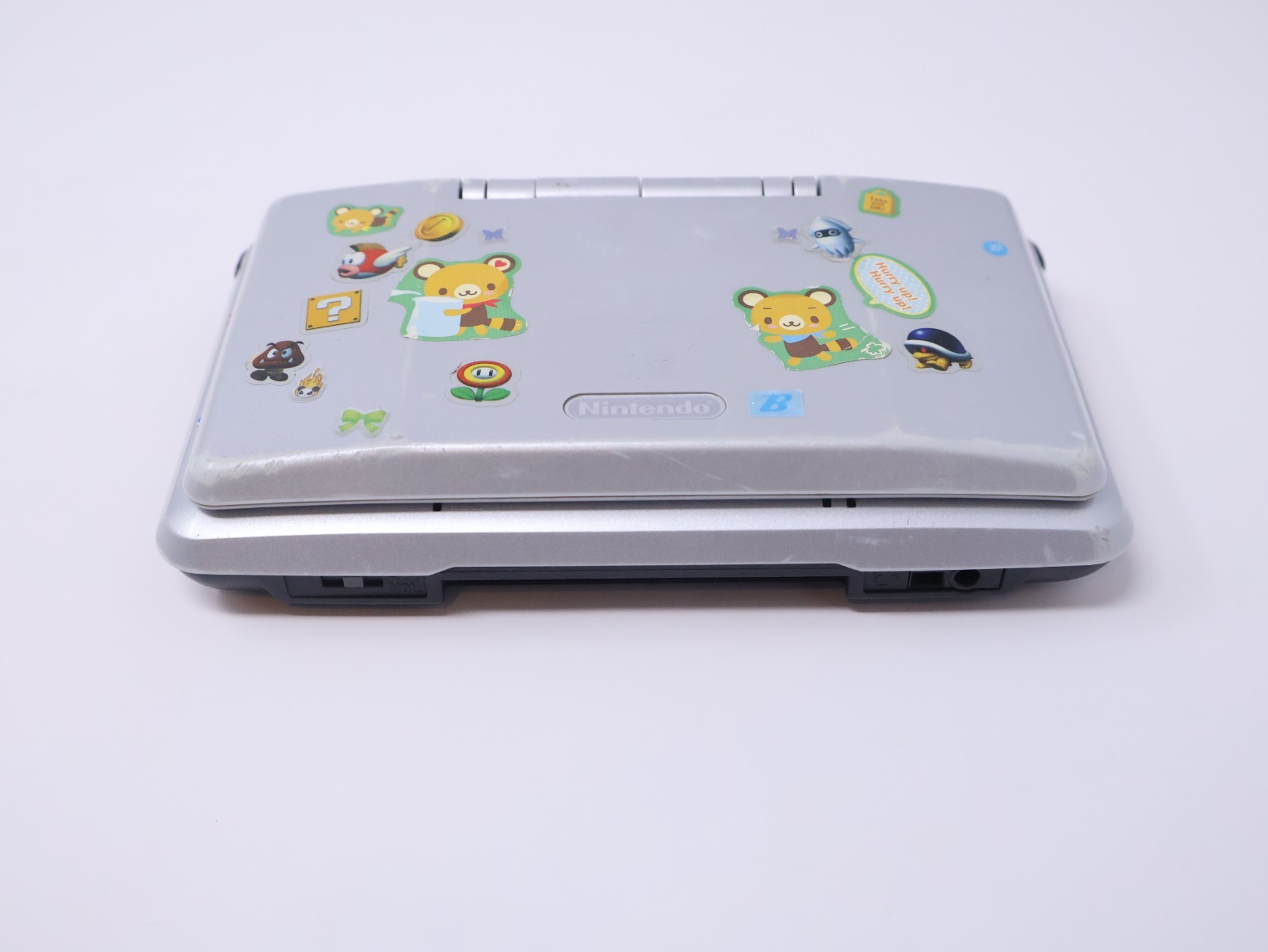 Nintendo DS Handheld Console Tested Working Titanium Silver w/ Charger & Stylus