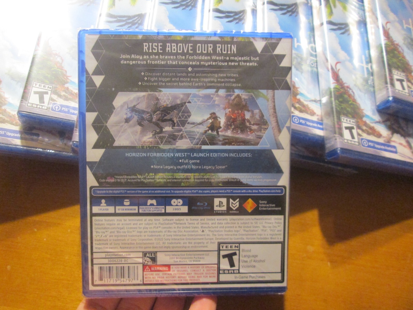 Horizon Forbidden West Launch Edition PS4 PLAYSTATION 4 Sony US NEW SEALED