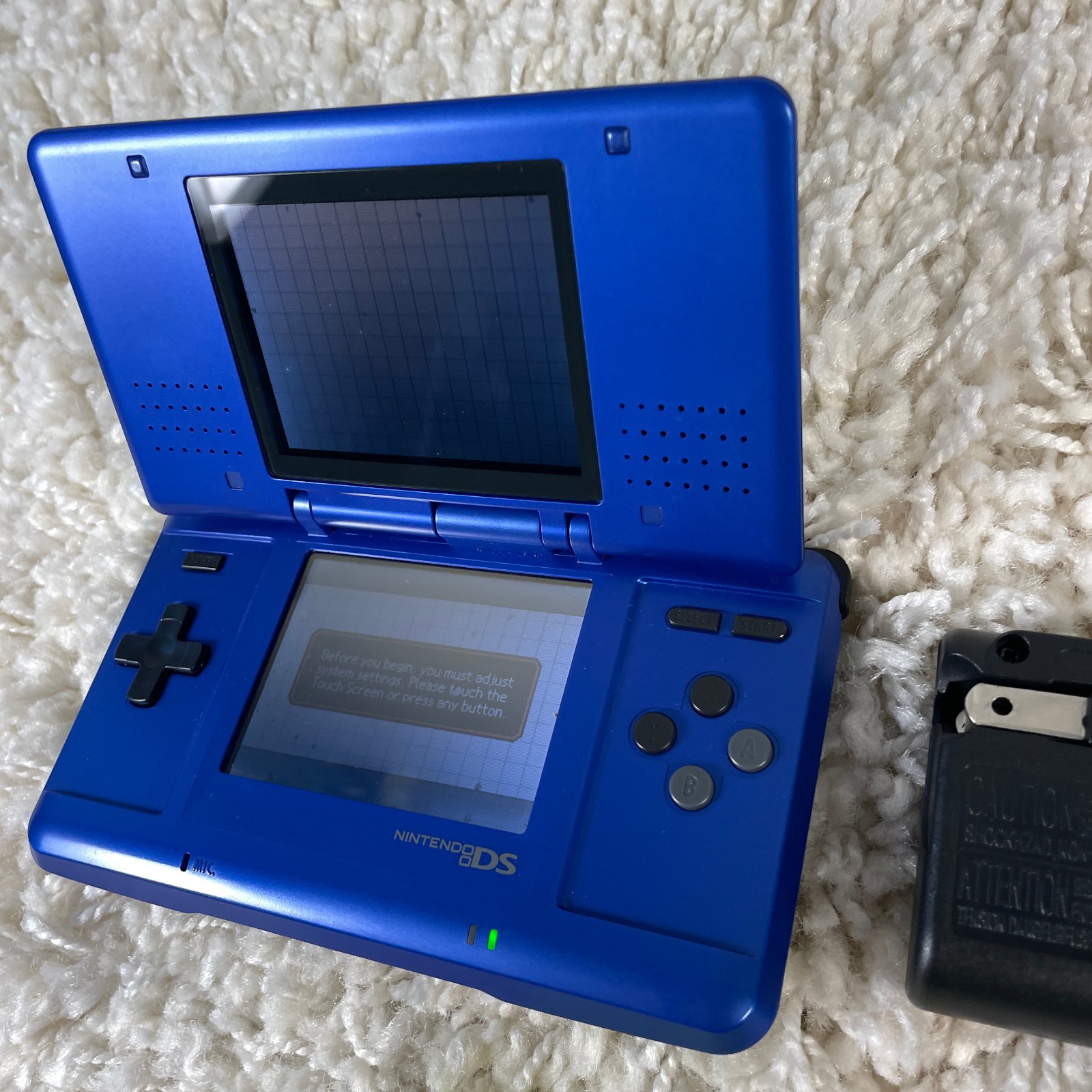 Nintendo DS Original NTR-001 Cobalt Blue Handheld Console System READ