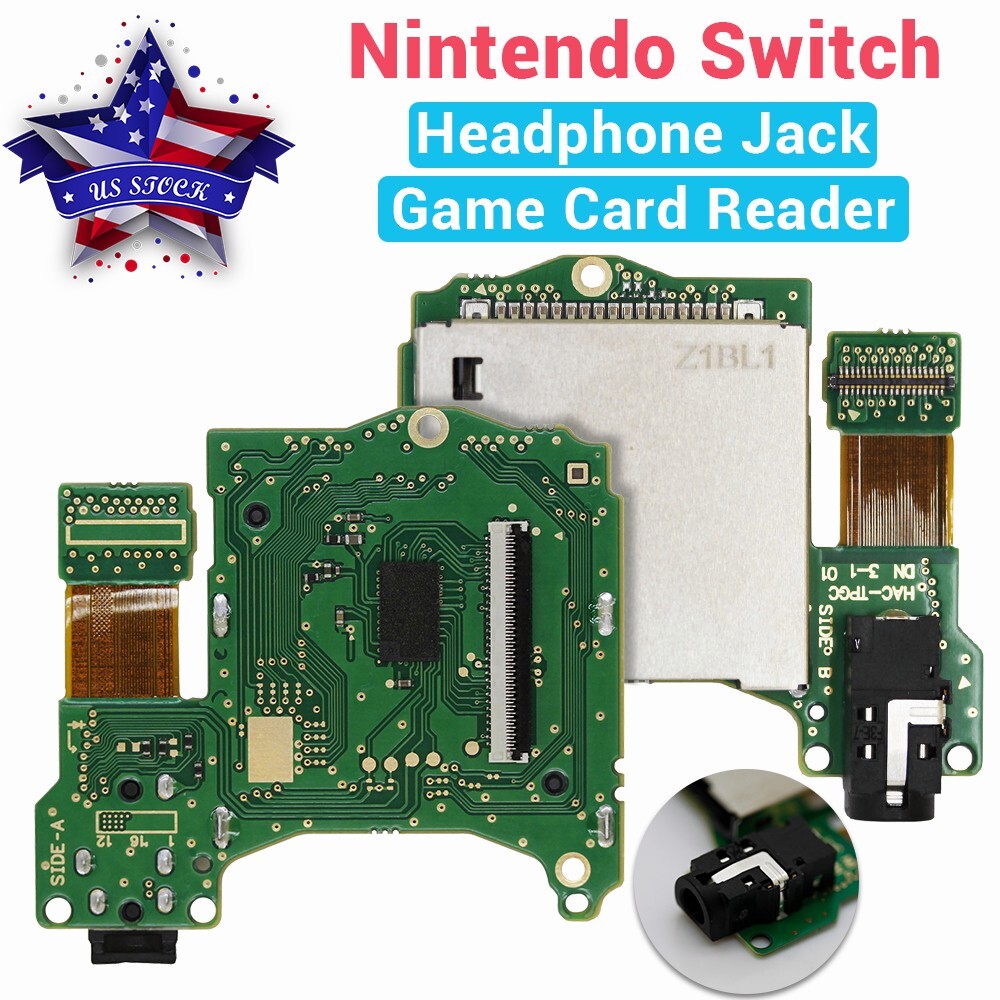 Headphone Jack Game Cartridge Card Reader Slot Replacement For Nintendo Switch