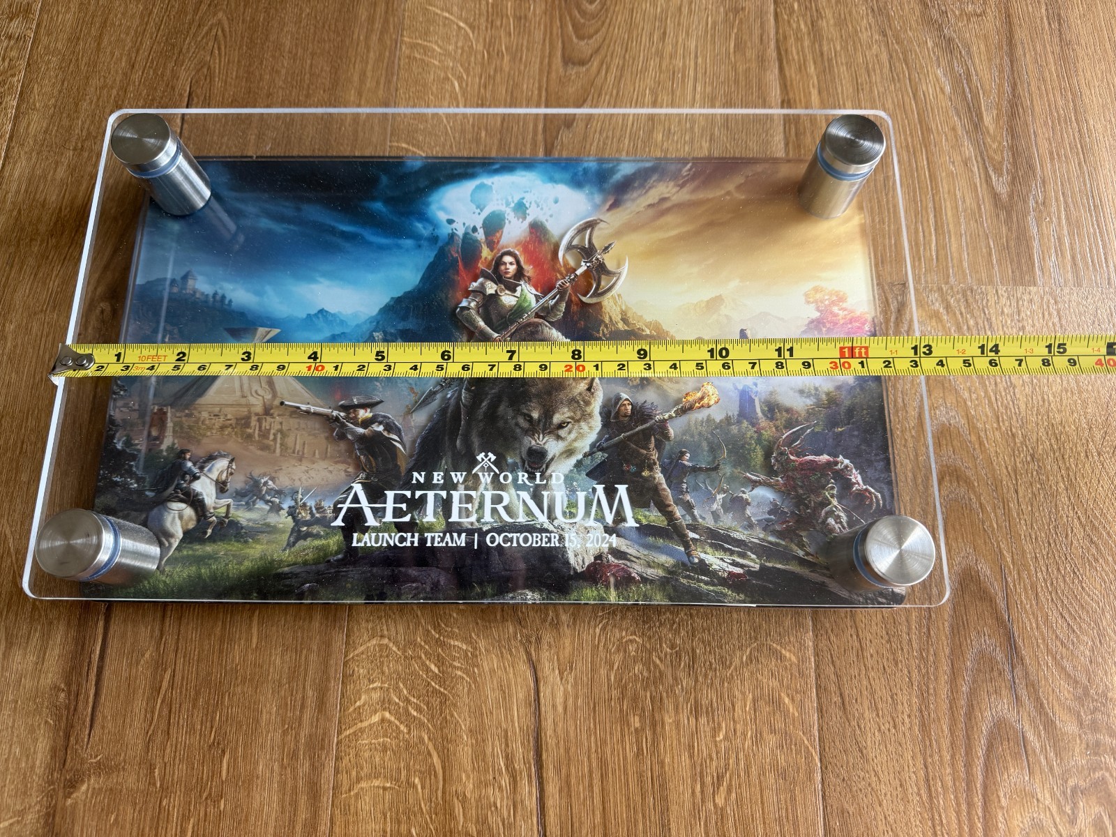 Amazon Games New World Aeternum Launch Team Plaque VERY RARE