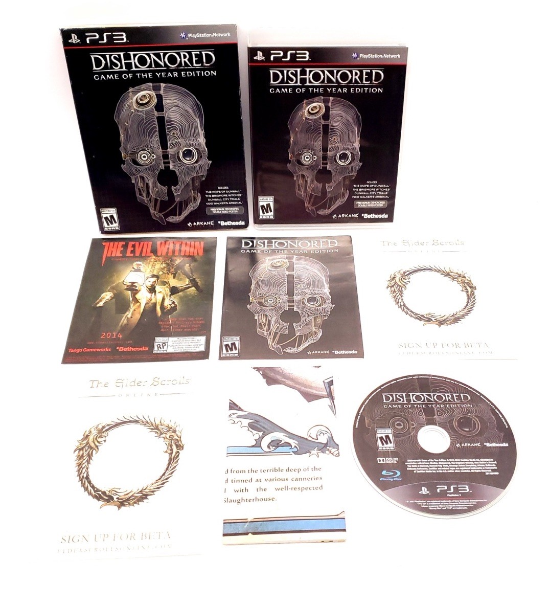 Dishonored — Game of the Year Edition (Sony PlayStation 3, 2013) CIB W/ Inserts