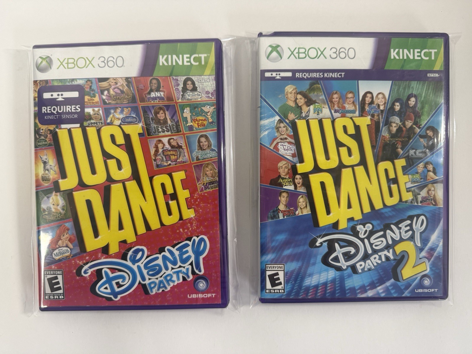 Just Dance Disney Party 1 & 2 Bundle Lot (Xbox 360 Kinect) TESTED Read & See Pic