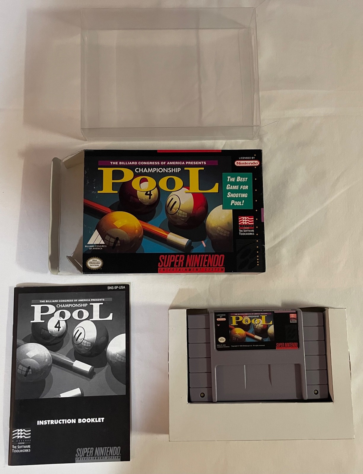 Super Nintendo System CIB Bundle / SuperScope 6 CIB / 68 in 1 SNES Game BrandNew