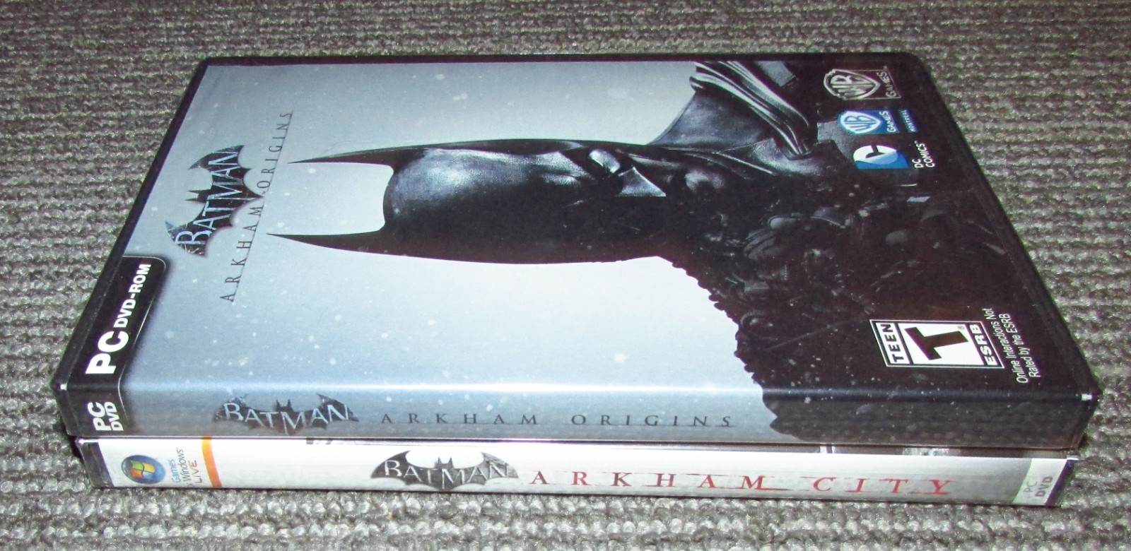 Batman: Arkham Origins & Arkham City (PC, DVD-Rom) Brand New / Fast Shipping