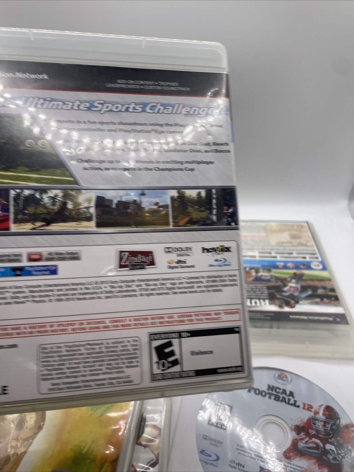PS3 Lot Of 6- Madden 12,25/NCAA Football 10,12/Brazil Soccer 2014 & Sports Champ