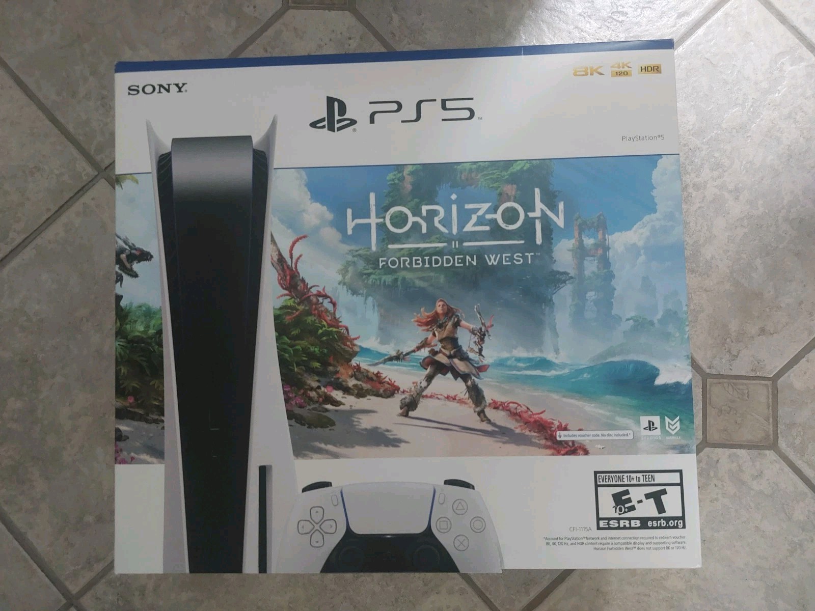 Sony PS5 Horizon Forbidden West BOX ONLY Some Inside Items See All Photos