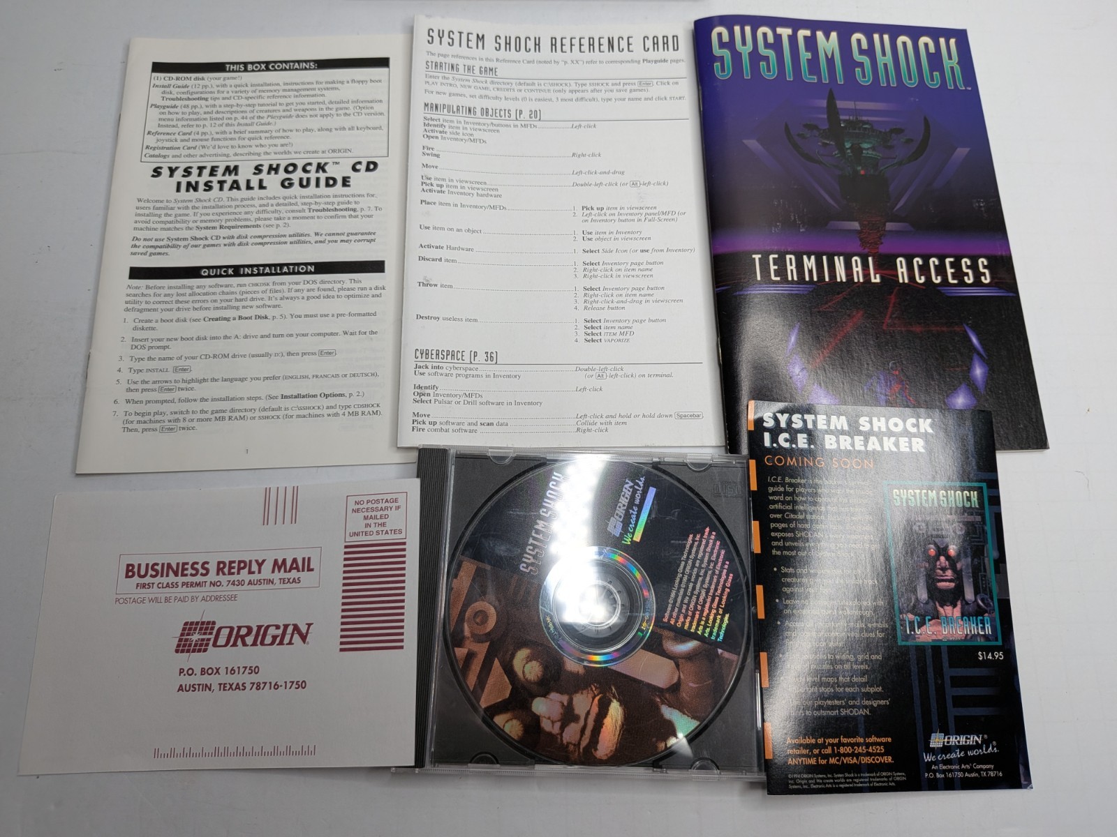 System Shock: Enhanced Version (Origin, 1994) (MS-DOS, CD-ROM) 100% CIB