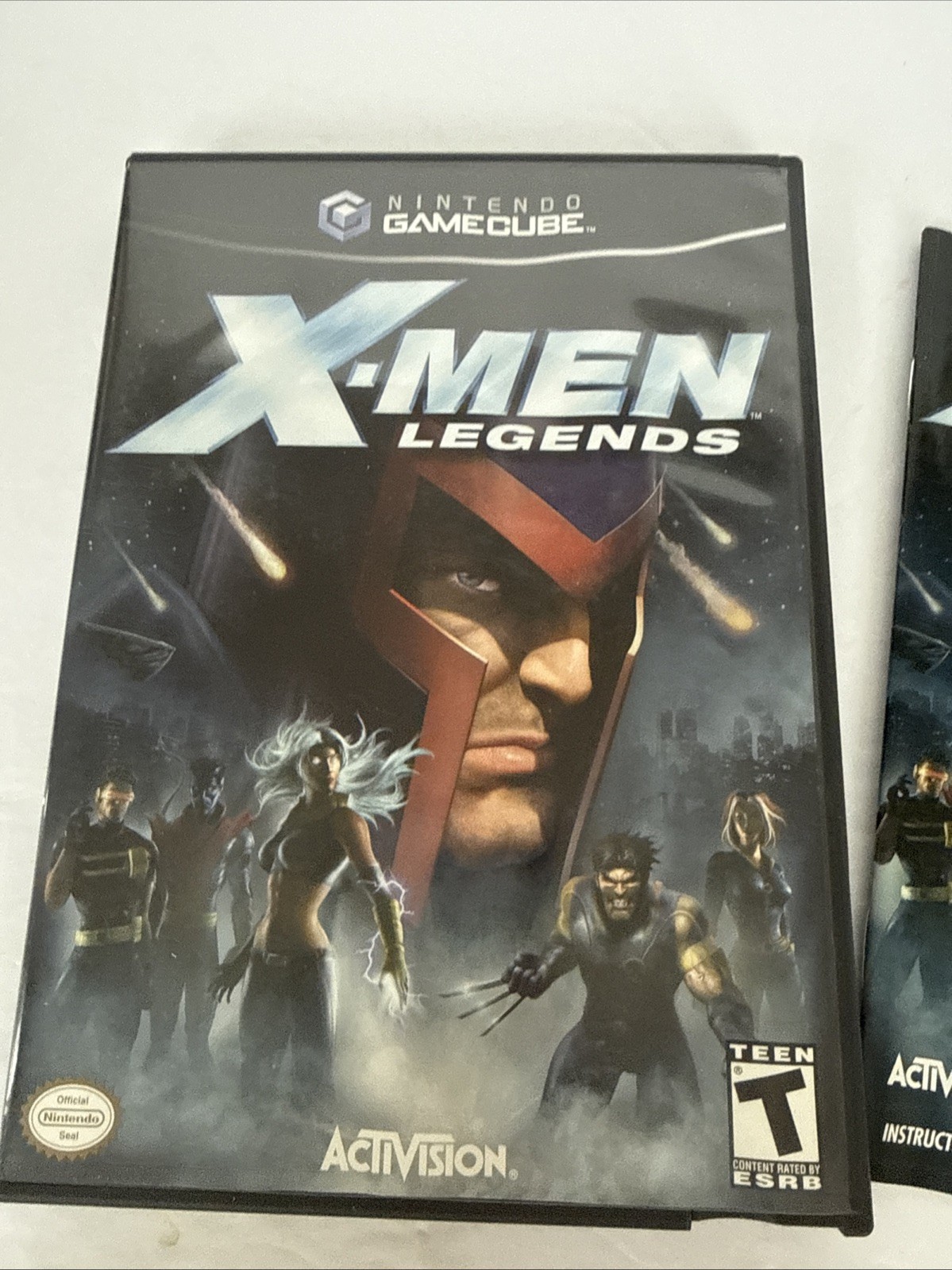 X-Men Legends (Nintendo GameCube, 2004) BOX & MANUAL Only