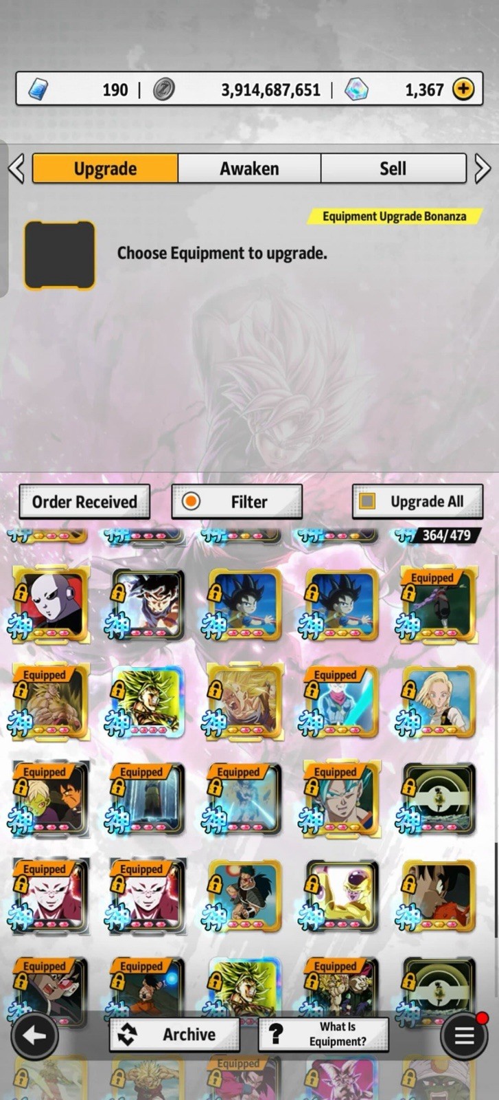 Dragon Ball Legends Endgame Account || 11 Summonable UL || 6 LR || Stacked Acc