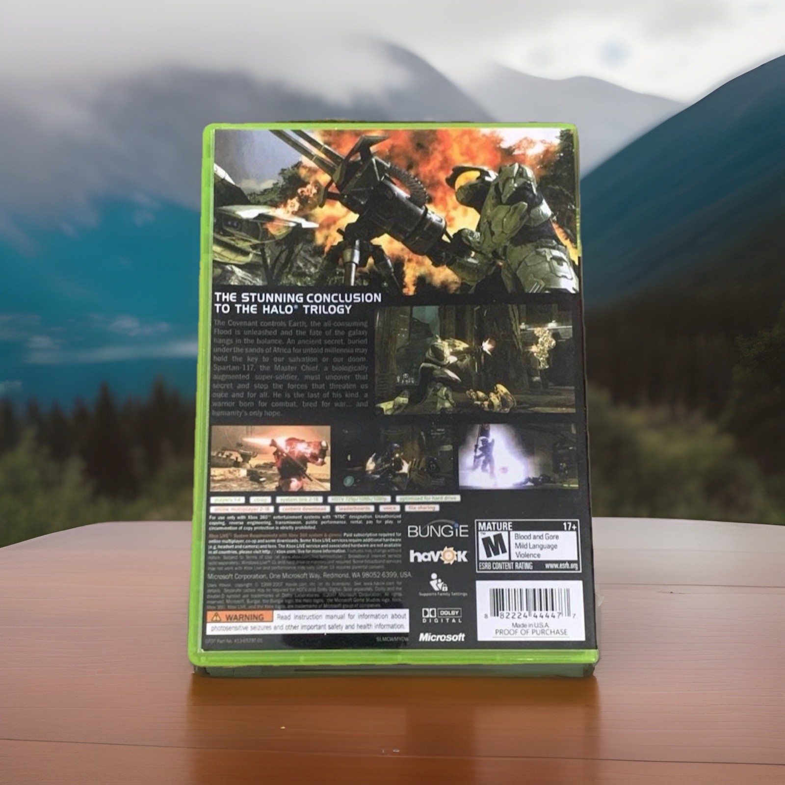 Halo 3 Cover Art Cortana New Case & Art Xbox 360