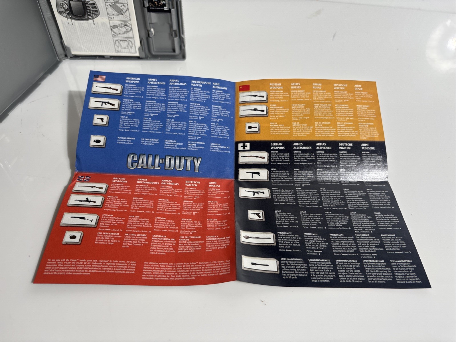 Call of Duty by Activision for N-Gage, PEGI 12 PAL, Manual, Multiplayer
