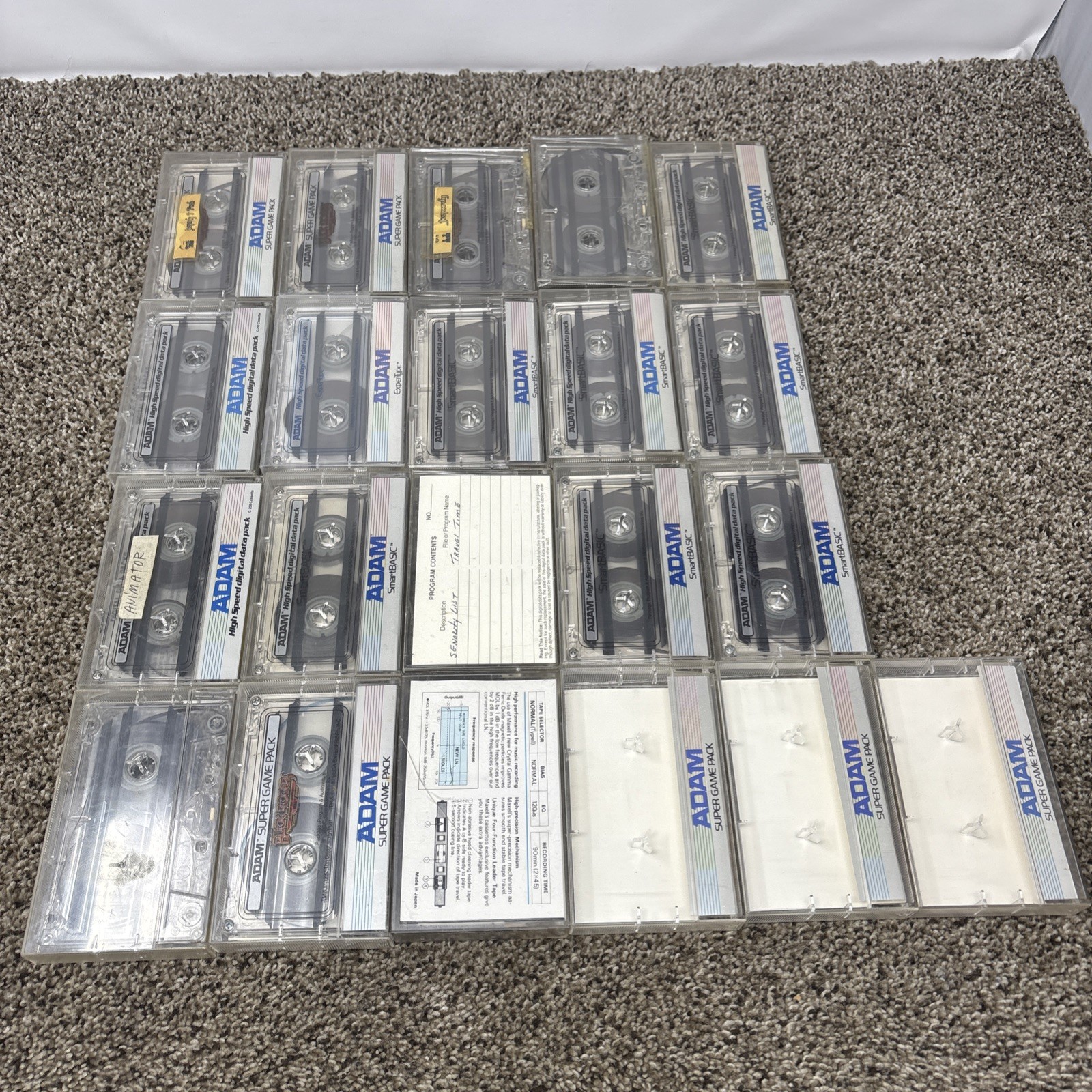 Coleco Adam Computer Digital Data Pack Games And Programs Lot UNTESTED!