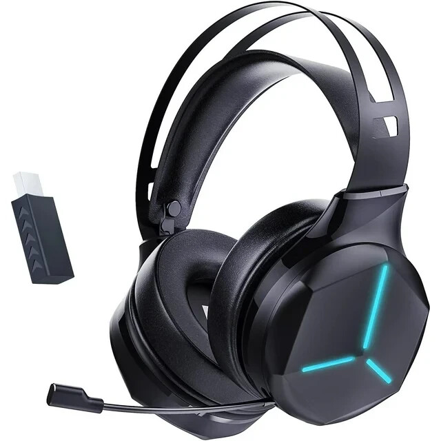 2.4G Wireless RGB Gaming Headset, Built-in Mic, PS5 PS4 PC Switch Xbox