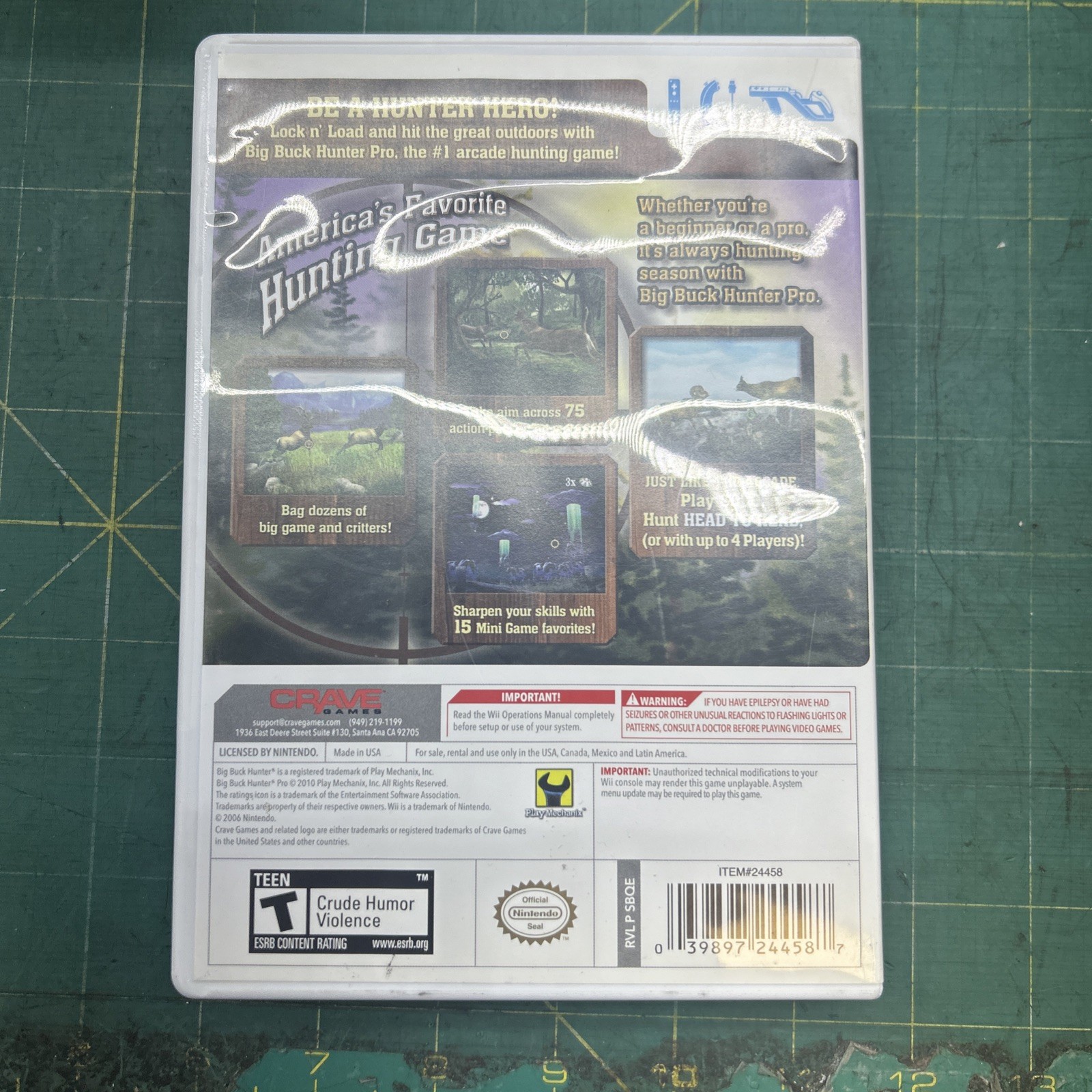 Big Buck Hunter Pro Nintendo Wii Great Condition