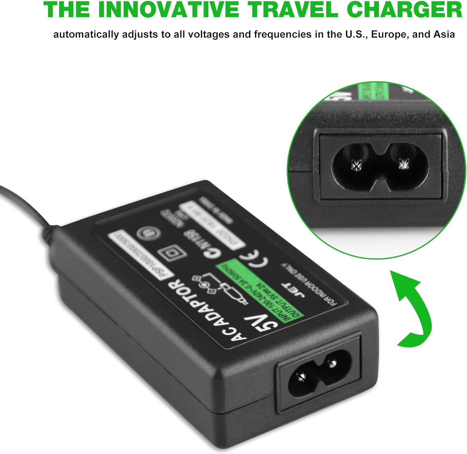 AC Adapter Home Wall Charger Power Supply For SONY PSP 1000 2000 3000 Slim Lite