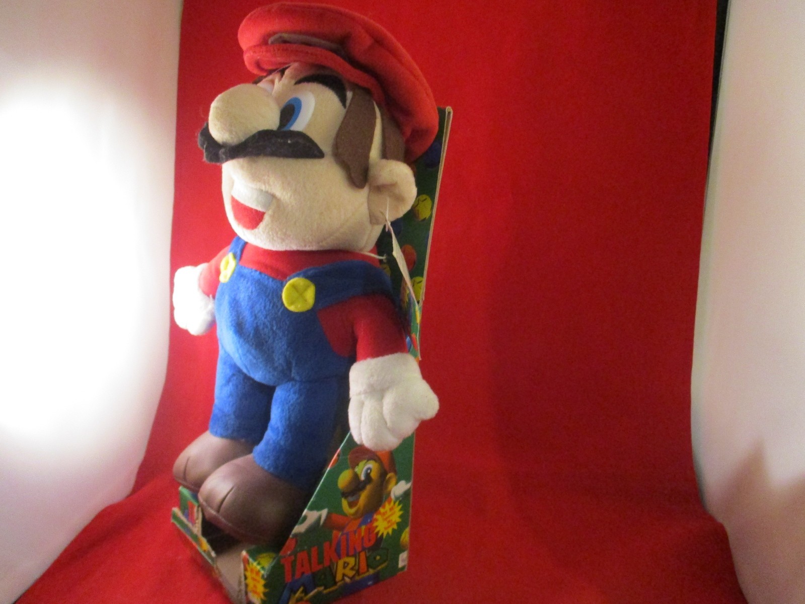 Talking Super Mario Plush Figure 1997 Treasures, Inc. Nintendo 64 Era Toy WORKS!