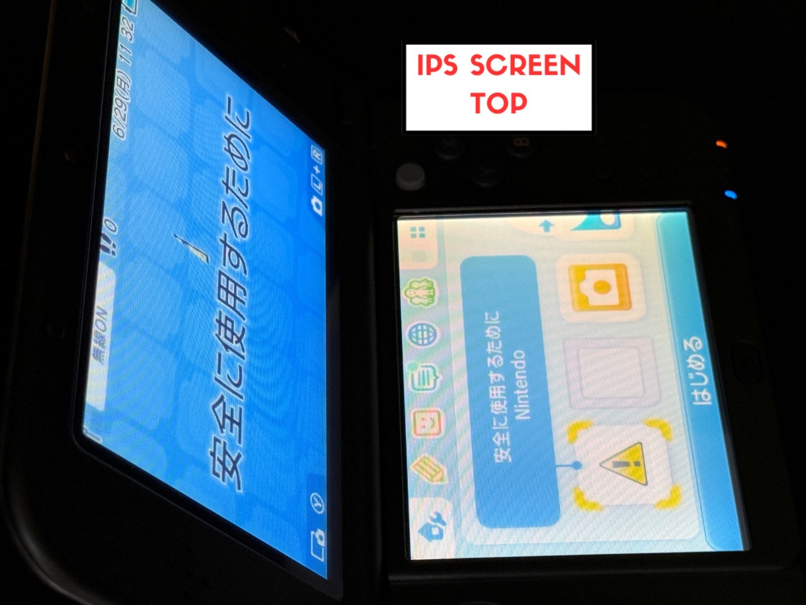 RANK B+ IPS Nintendo New 3DS XL Monster Hunter 4G Console IPS Screen TOP D1837