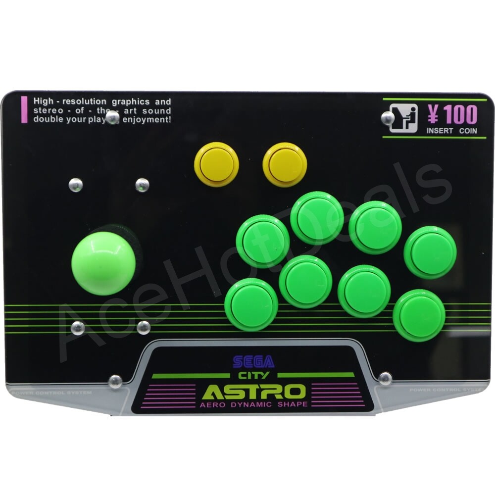 RAC-J500S 10 Buttons Arcade Joystick USB Wired Acrylic SEGA Astro City Panel PC