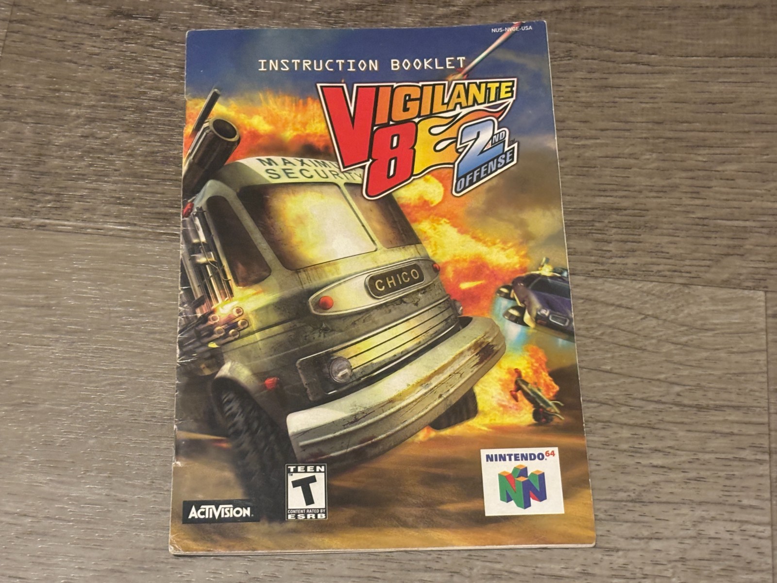 Vigilante 8 2nd Offense Instruction Manual Booklet Only Nintendo 64 N64