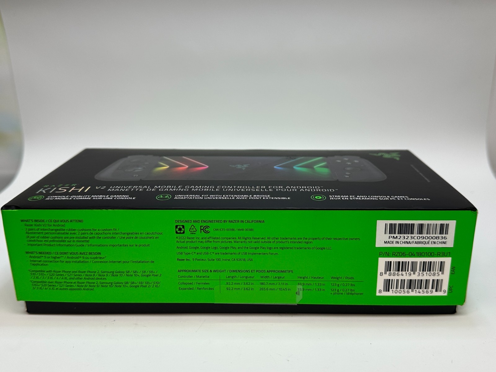 Razer Kishi V2 USB-C Mobile Gaming Controller Android RZ06-04180100-R3U1 NEW