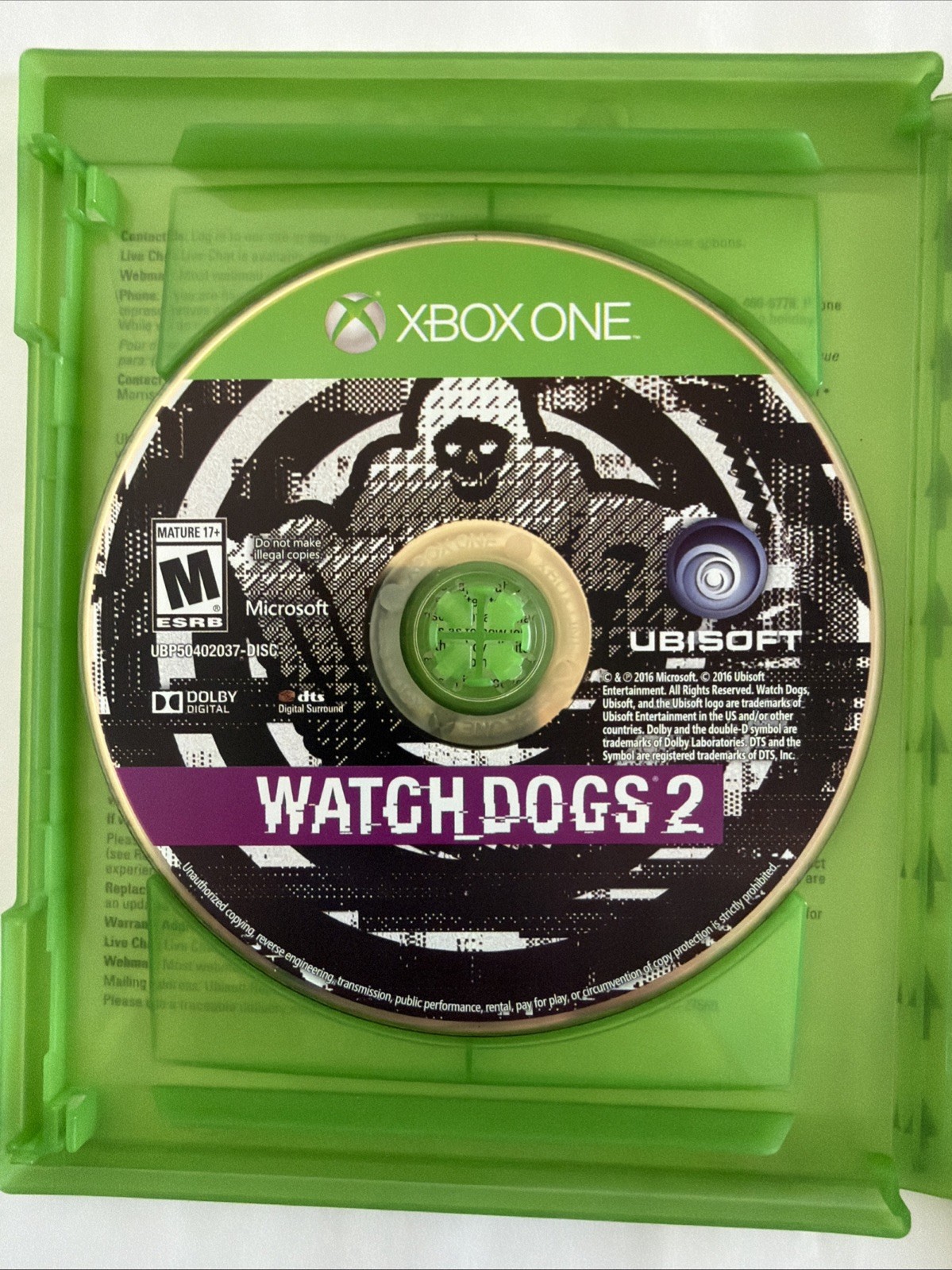 Watch Dogs 2: Deluxe Edition (Microsoft Xbox One, 2016) No DLC