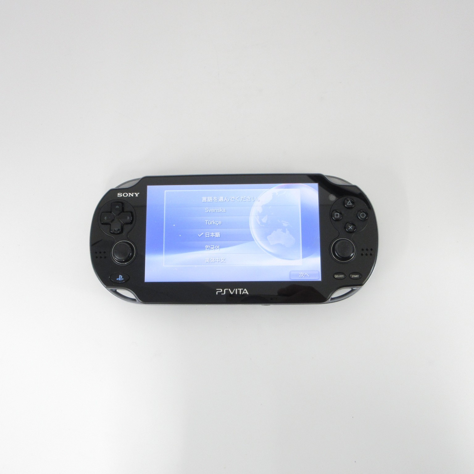 【Excellent】Sony PS Vita PCH-1000 Crystal Black Wi-Fi Model Console #Arr0309/05