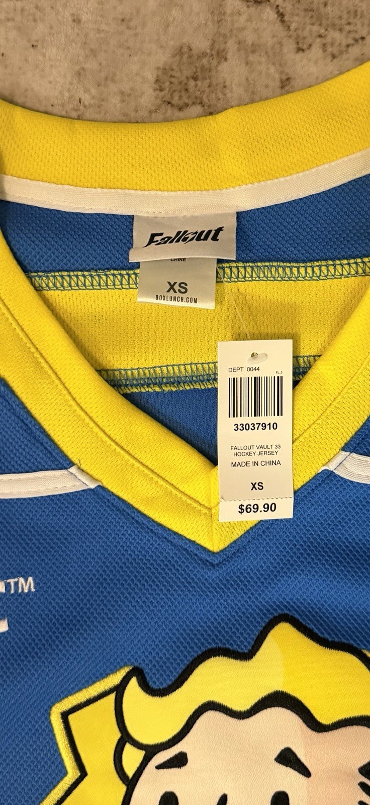 Fallout Vault-Tec Jersey, Brand New XS (fits Like a Male XL)
