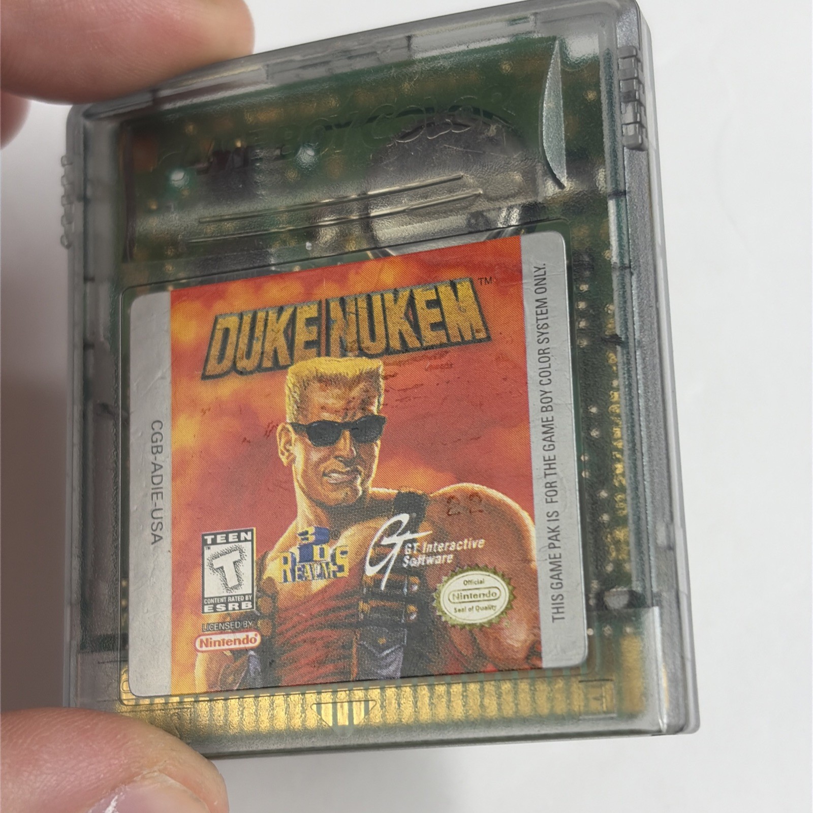 Duke Nukem Nintendo Game Boy Color Authentic Loose Cartridge Only Tested