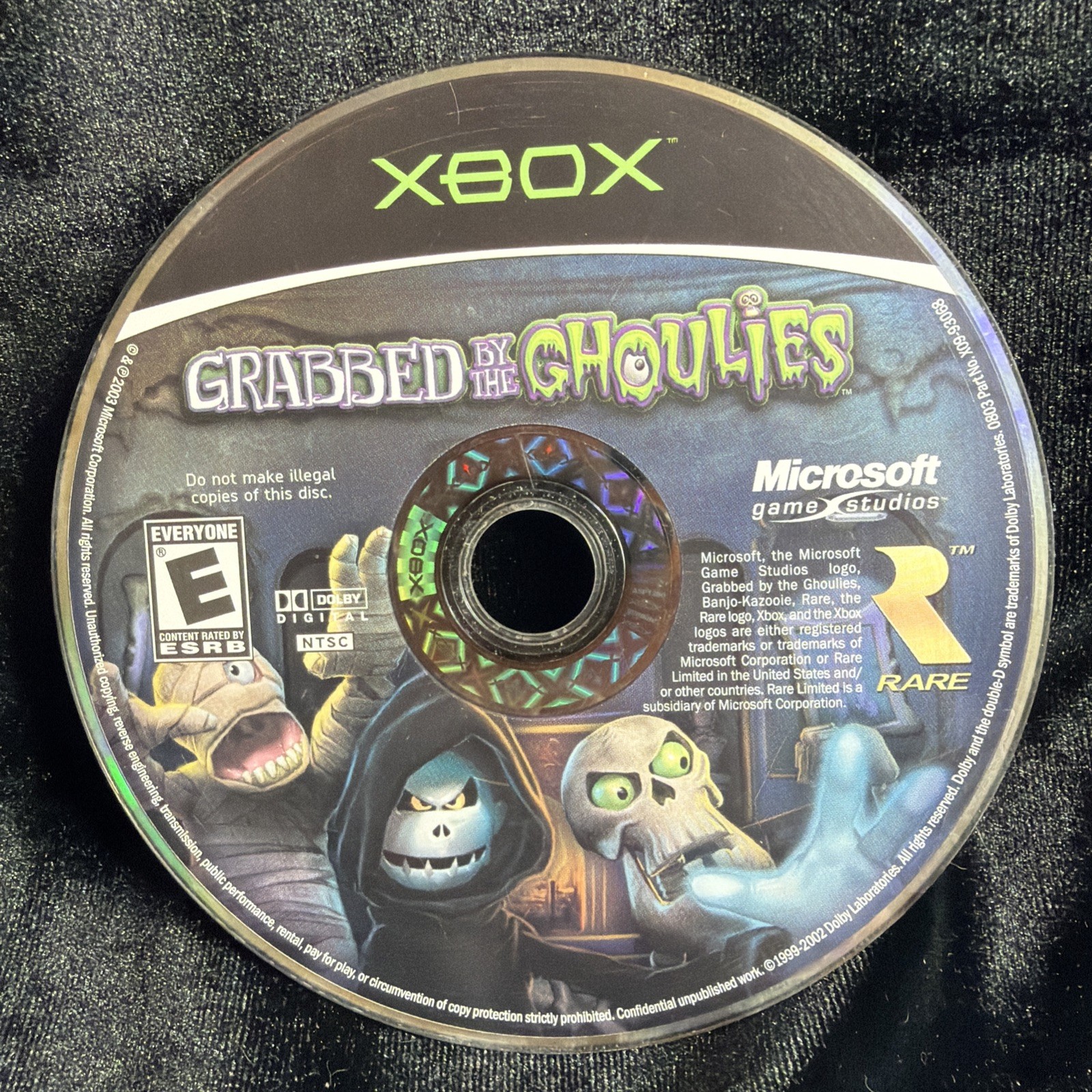 Grabbed by the Ghoulies (Microsoft Xbox, 2003) DISC ONLY