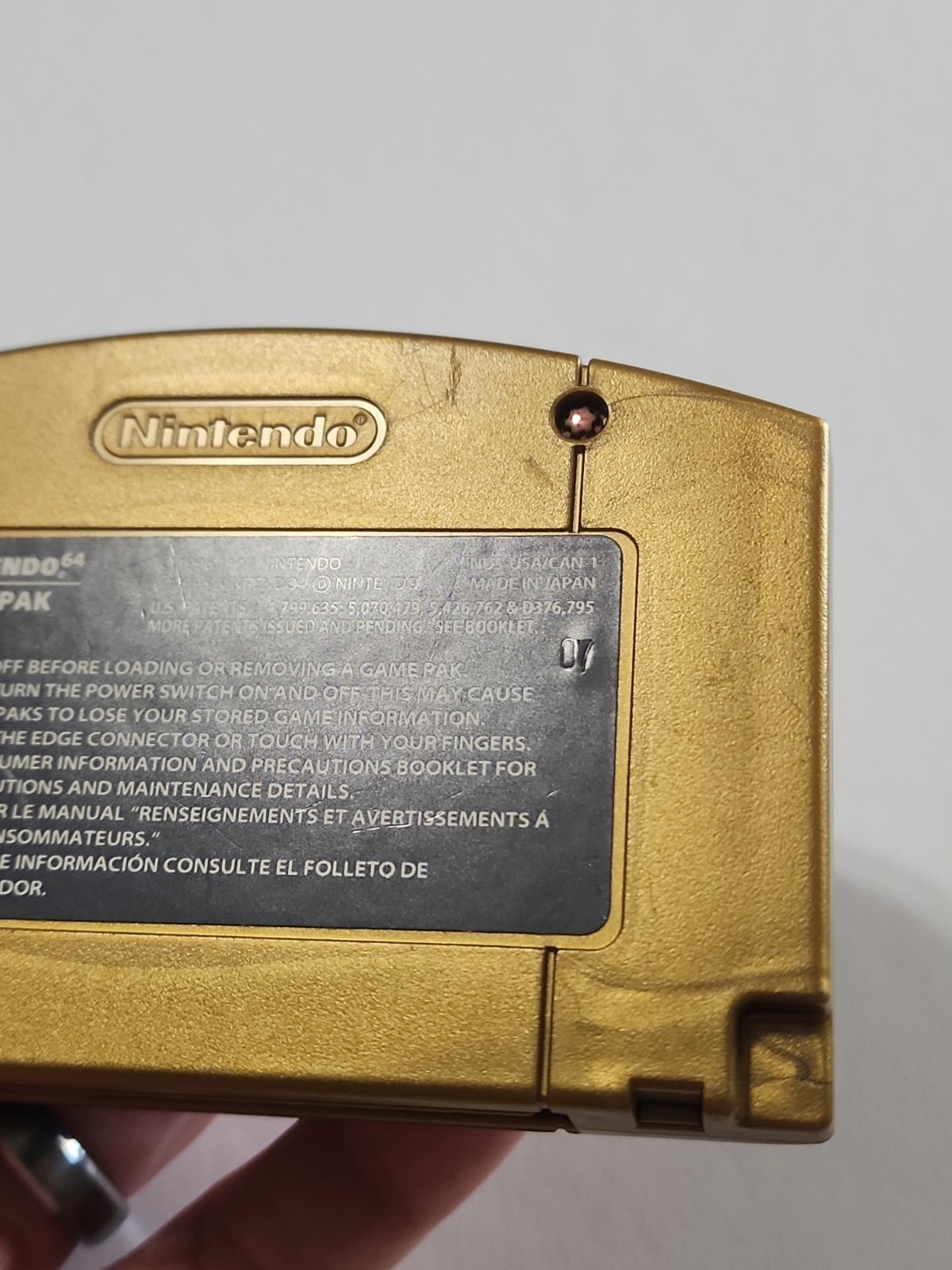 Legend of Zelda Majora’s Mask Gold Holographic N64 Tested Working Authentic