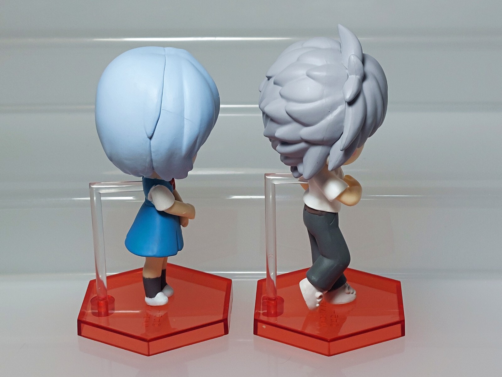 Neon Genesis Evangelion Mini Display Figure Ayanami Rei & Nagisa SEGA 3.1-3.2in