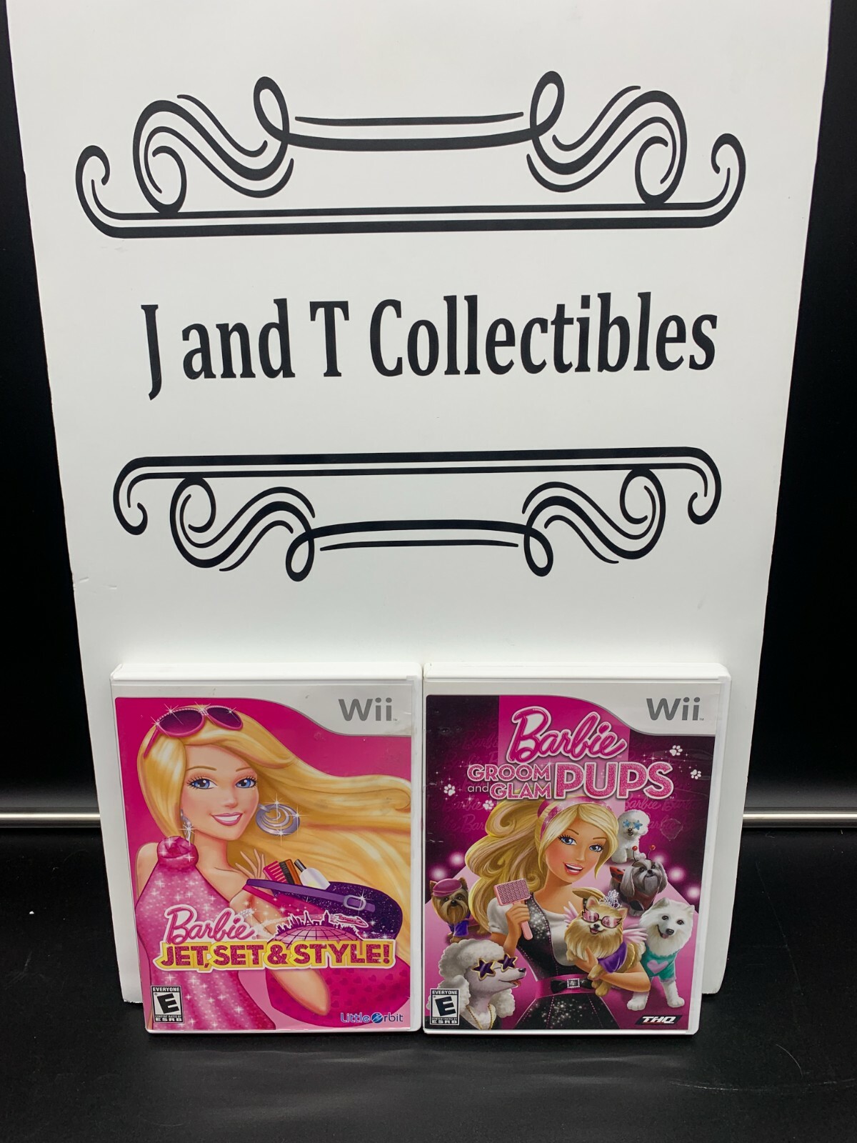 Nintendo Wii Barbie: Groom and Glam Pups & Barbie: Jet, Set & Style Bundle