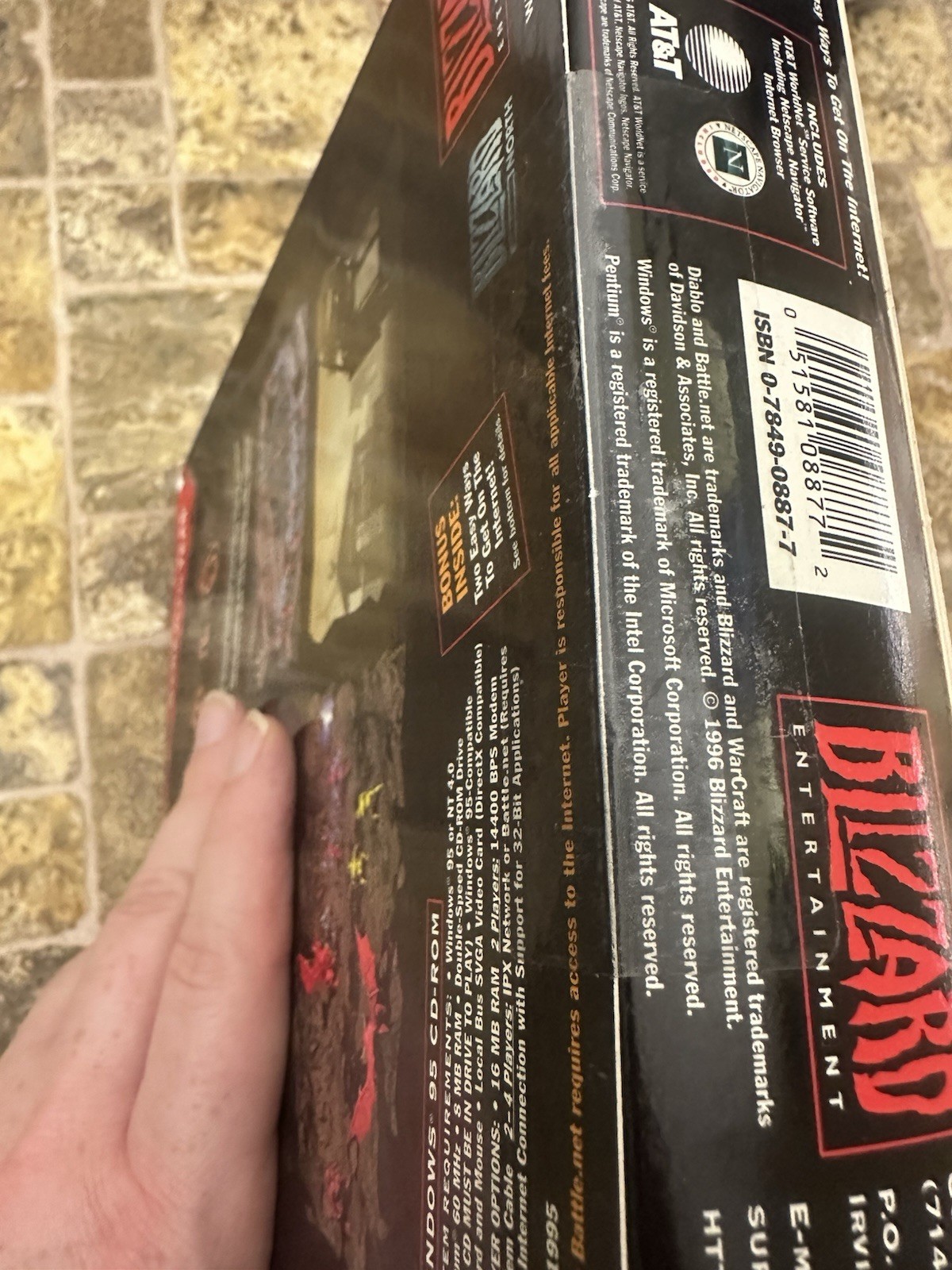 Diablo First Print PC RESEAL 1995 Blizzard Entertainment Vintage Original