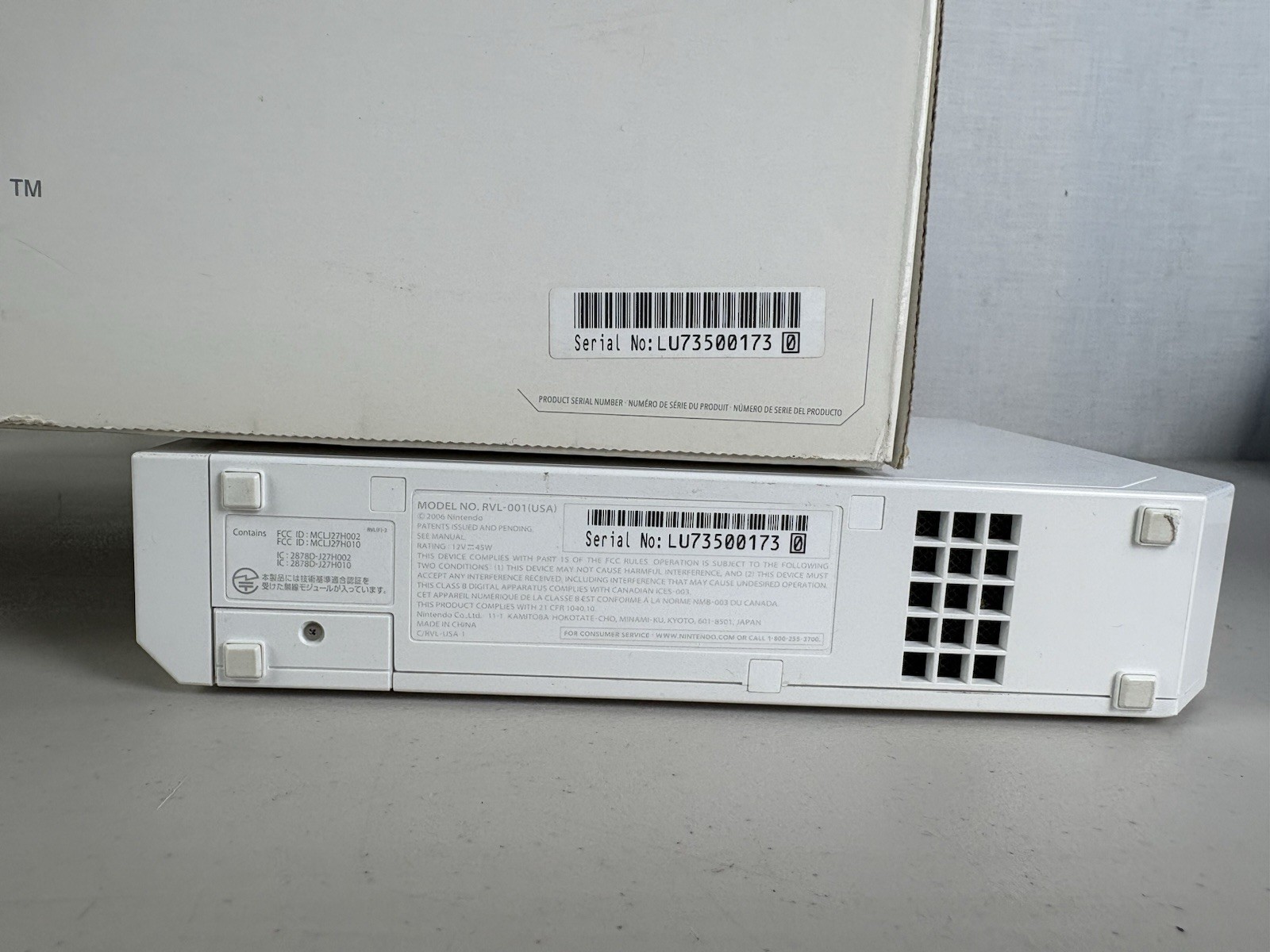 Nintendo Wii Console Gaming System In Original Box RVL-001 TESTED & WORKING